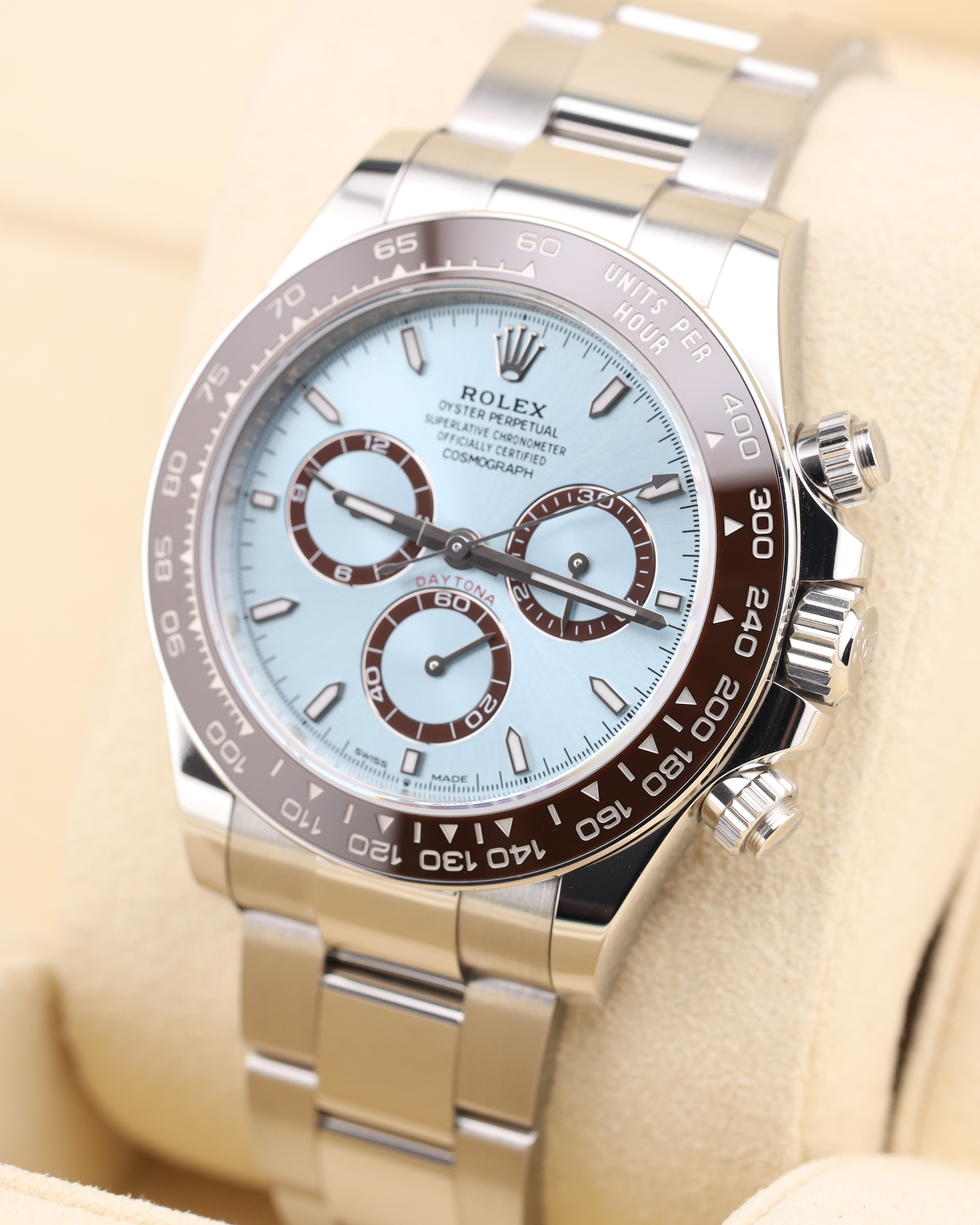 Rolex Daytona Platinum Ice Blue Dial Platona 126506