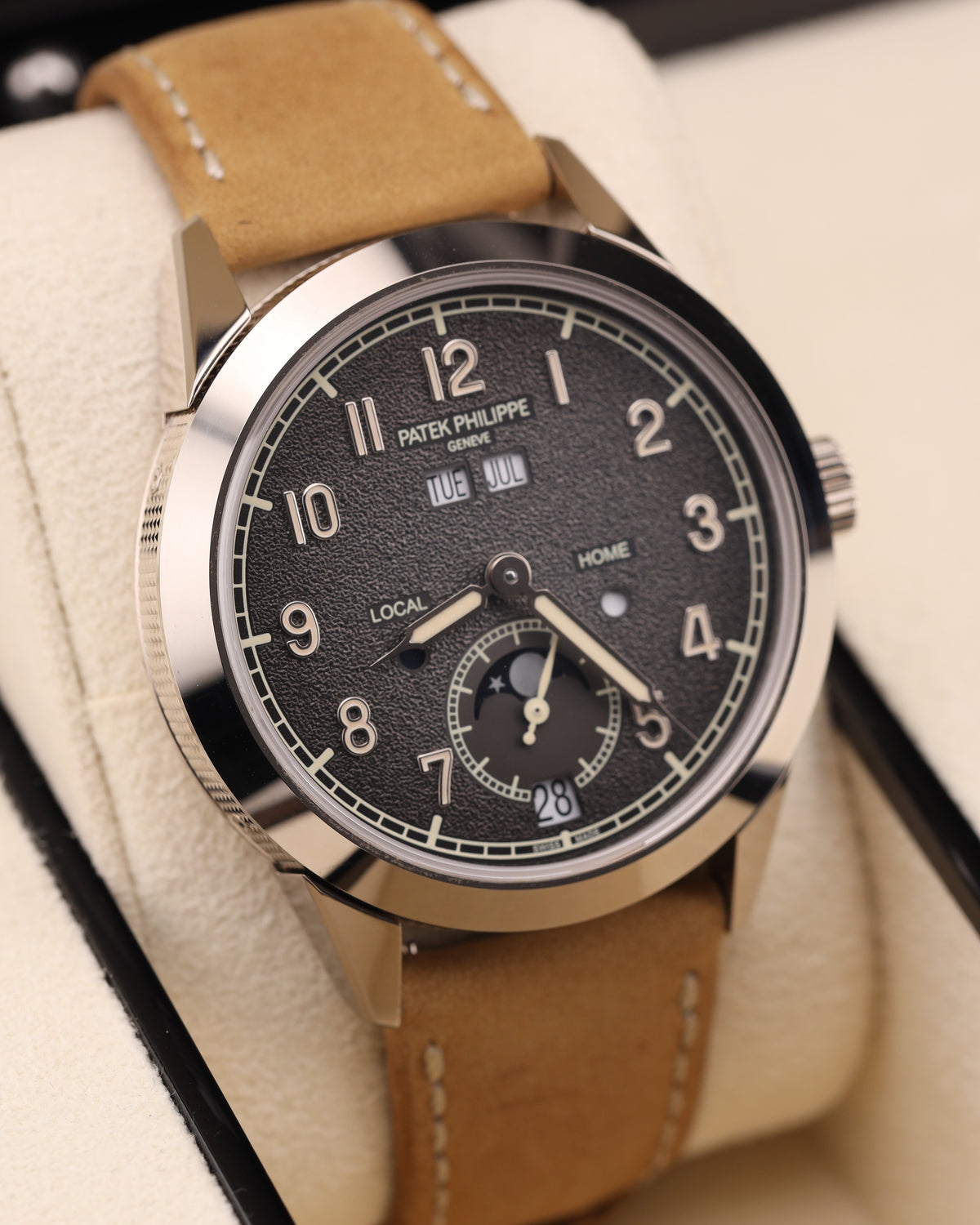 Patek Philippe Calatrava Annual Calendar Grey Dial Travel Time Compilations 42mm 5326G White Gold