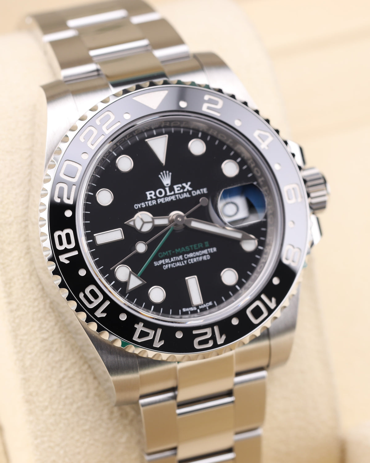 Rolex GMT-Master II Black Dial Green Arrow 116710LN - 2019