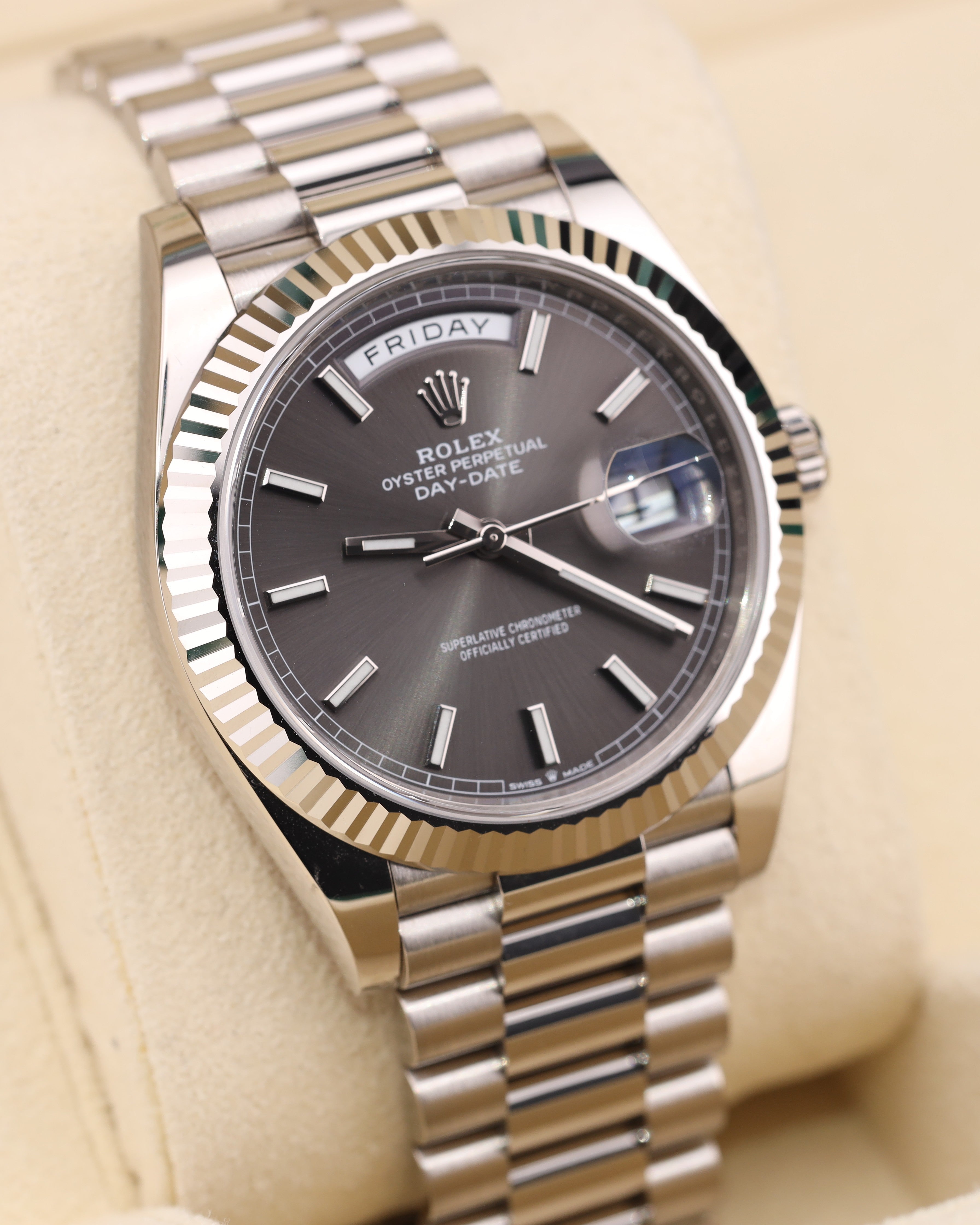 Rolex Day-Date 40 Rhodium Dial 228239