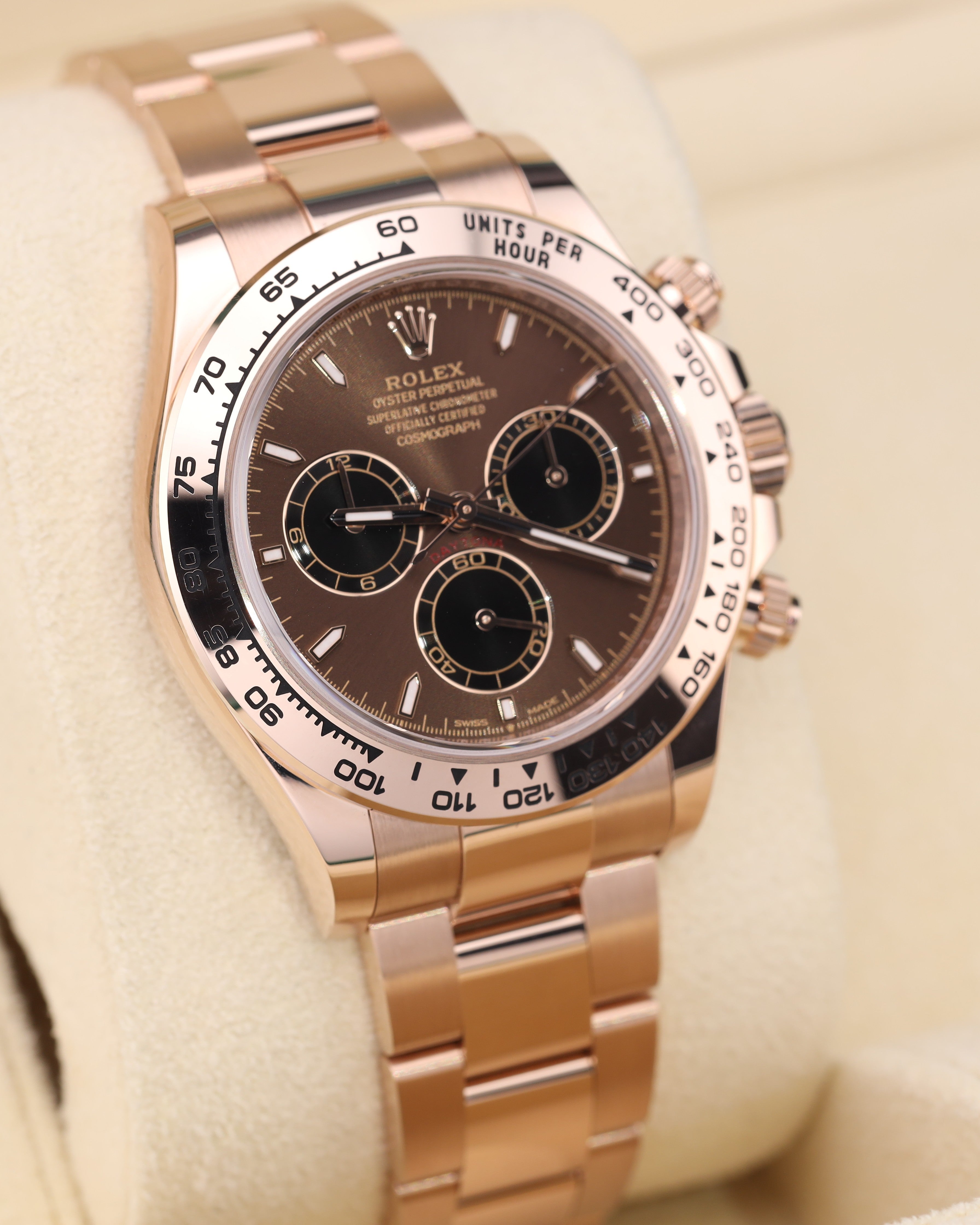 Rolex Daytona Chocolate Dial Rose Gold Oyster 126505