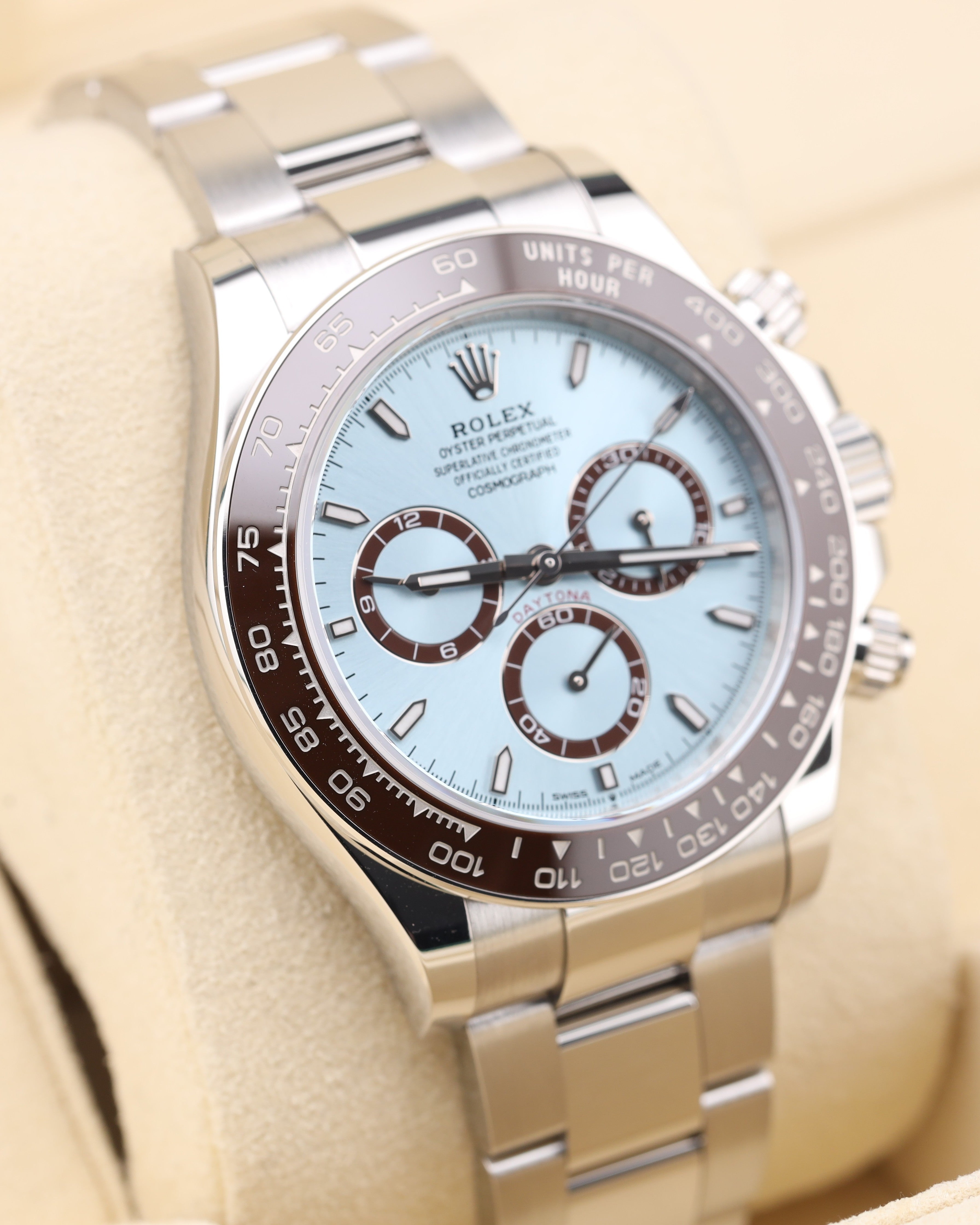 Rolex Daytona Platinum Ice Blue Dial Platona 126506