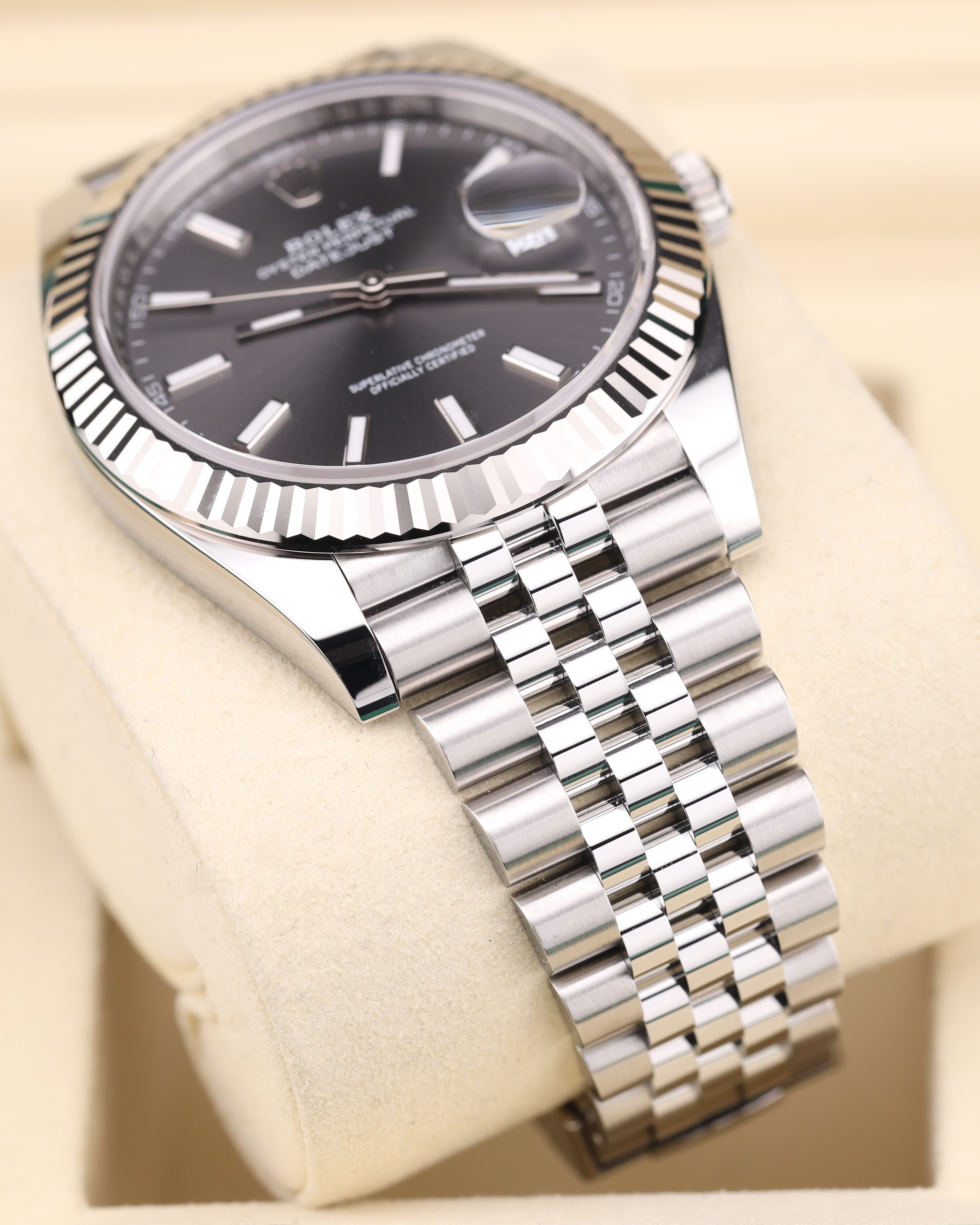Rolex Datejust Rhodium Grey Dial Jubilee 126334