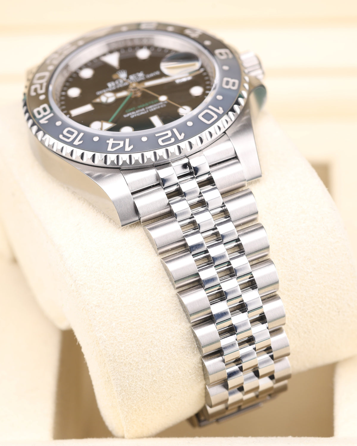 Rolex GMT-Master II Bruce Wayne on Jubilee 126710GRNR Factory Stickers 2026