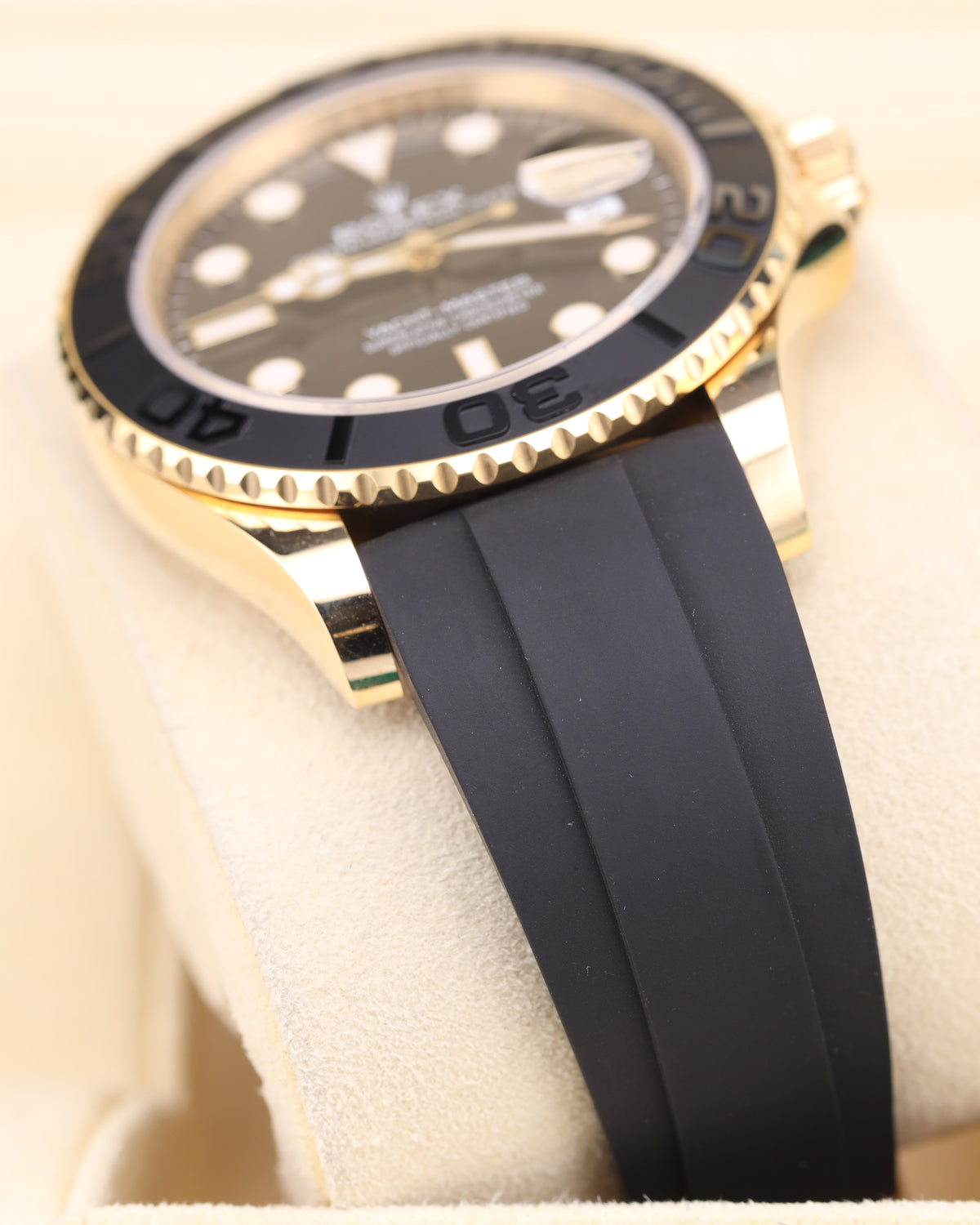 Rolex Yacht-Master 42 Yellow Gold Black Dial Oysterflex 226658