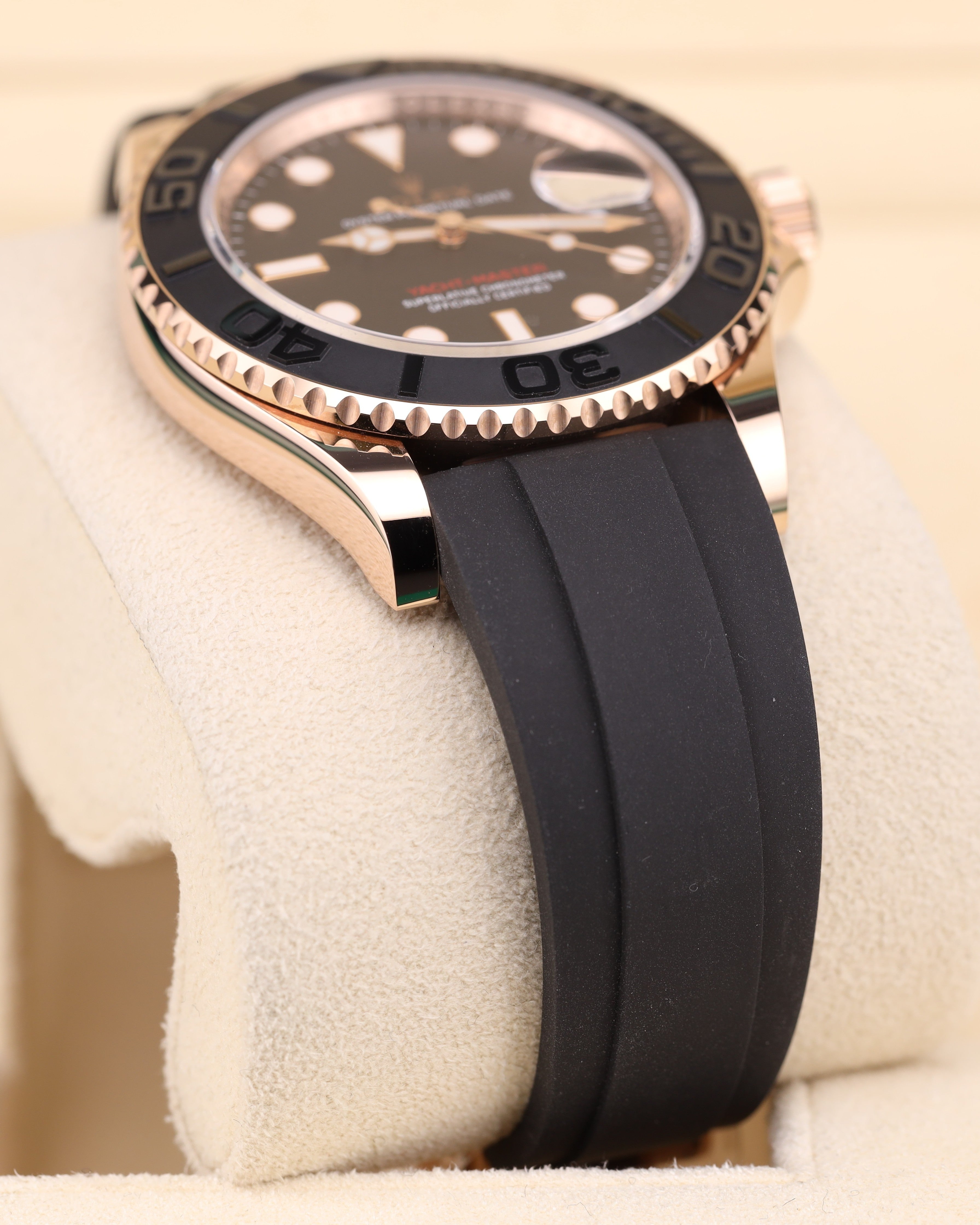 Rolex Yacht-Master 40 Rose Gold on Oysterflex 126655