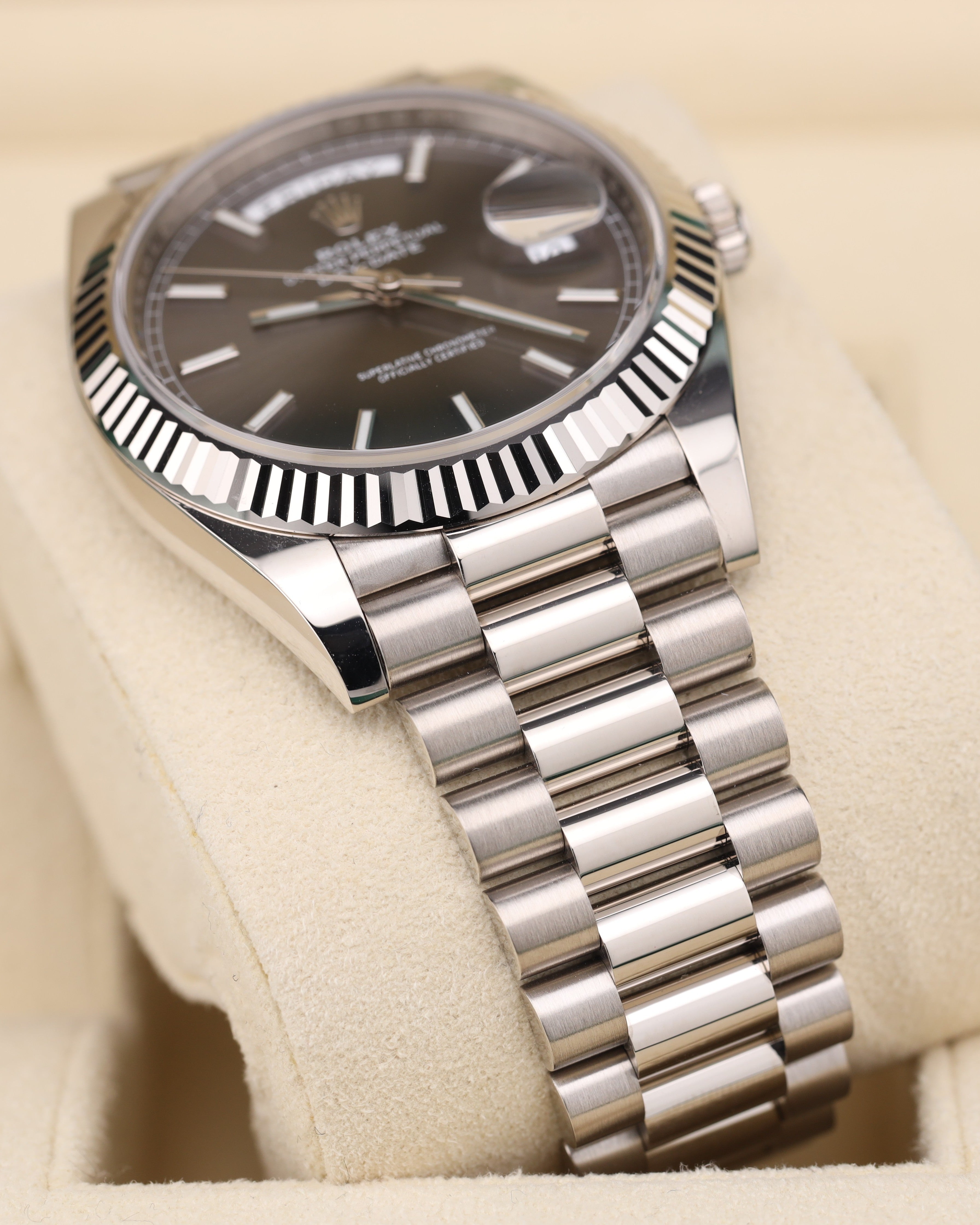 Rolex Day-Date 40 Rhodium Dial 228239