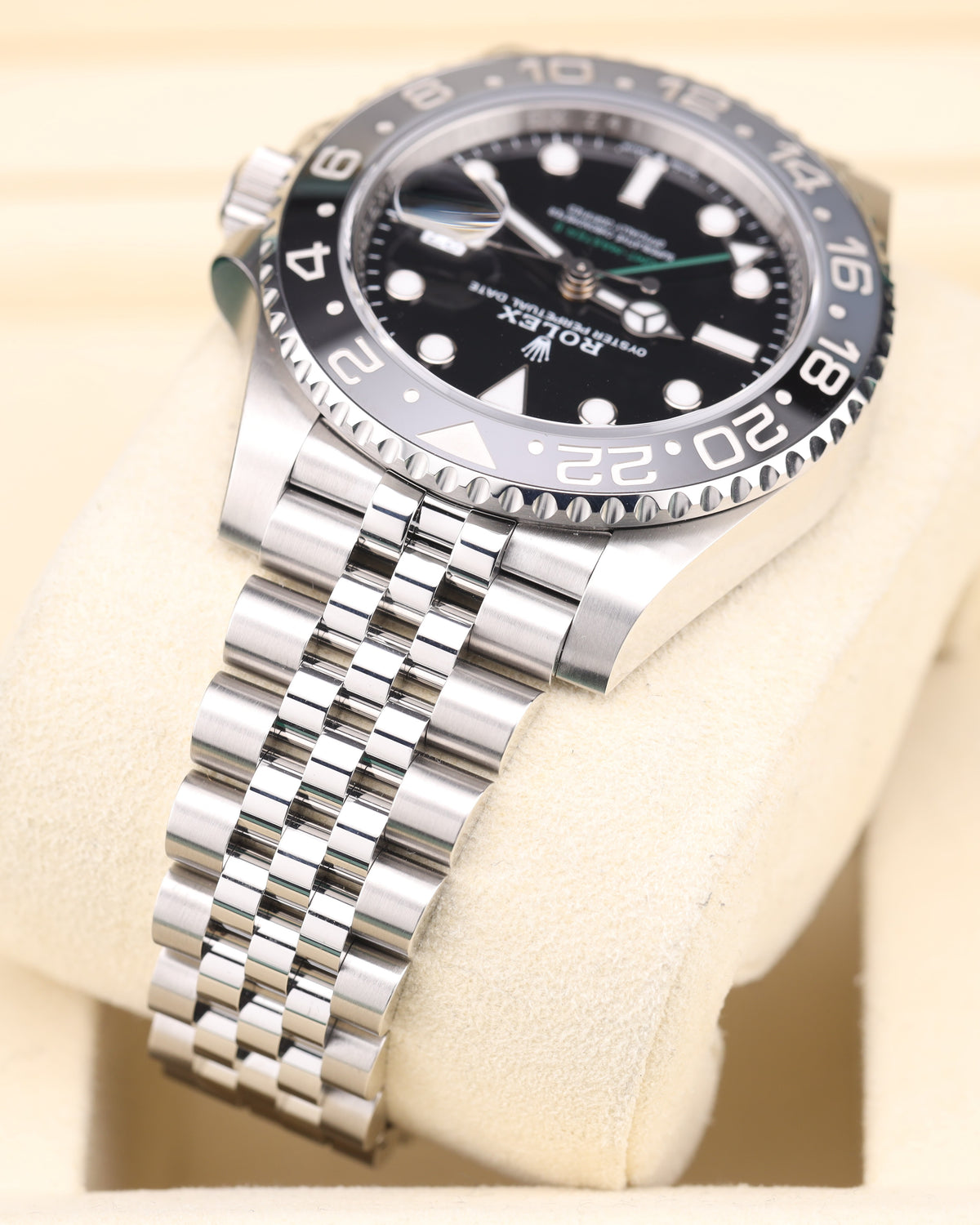 Rolex GMT-Master II Bruce Wayne on Jubilee 126710GRNR Factory Stickers 2026