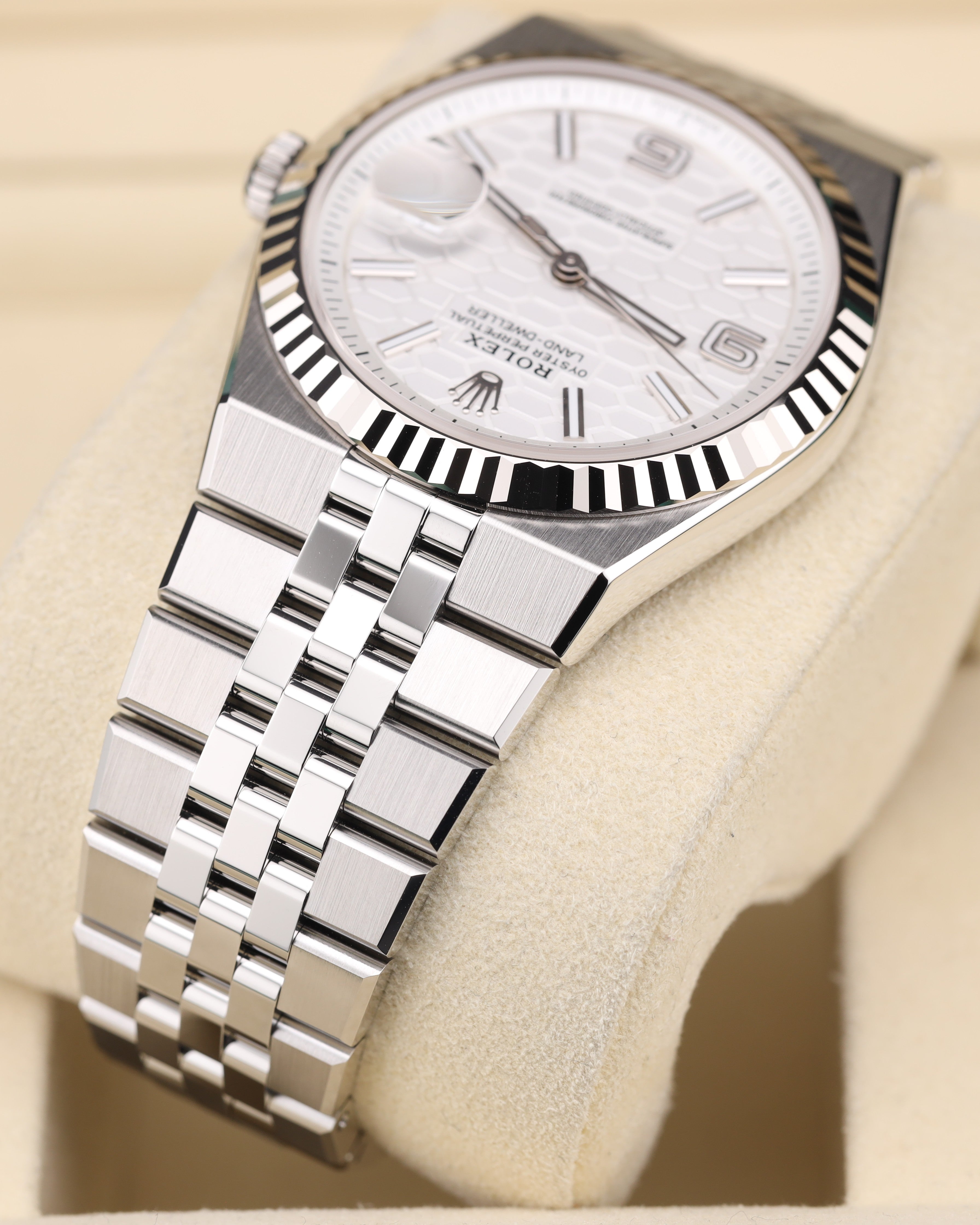 Rolex Land-Dweller 40 White Honeycomb Dial 127334