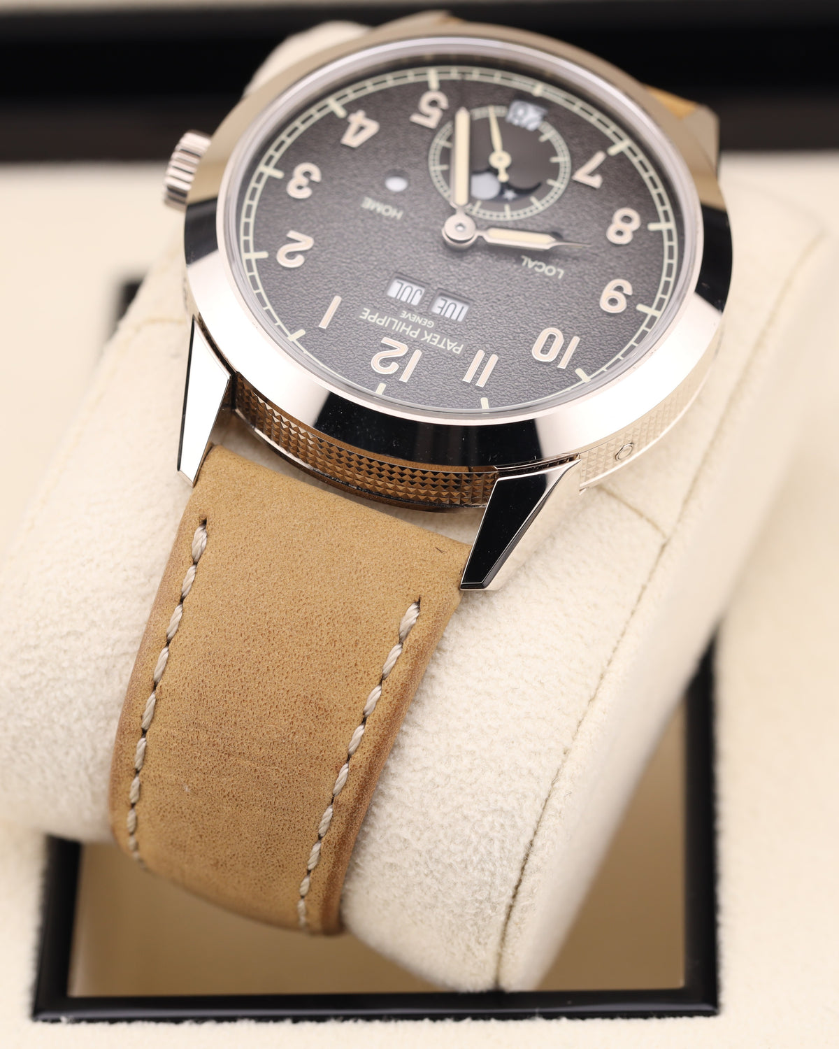 Patek Philippe Calatrava Annual Calendar Grey Dial Travel Time Compilations 42mm 5326G White Gold