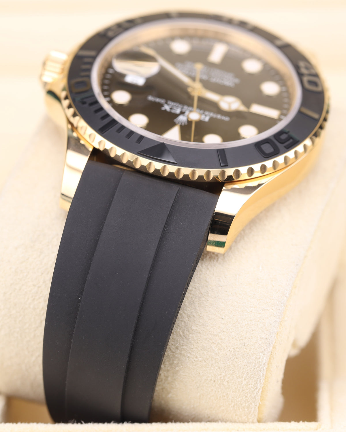 Rolex Yacht-Master 42 Yellow Gold Black Dial Oysterflex 226658