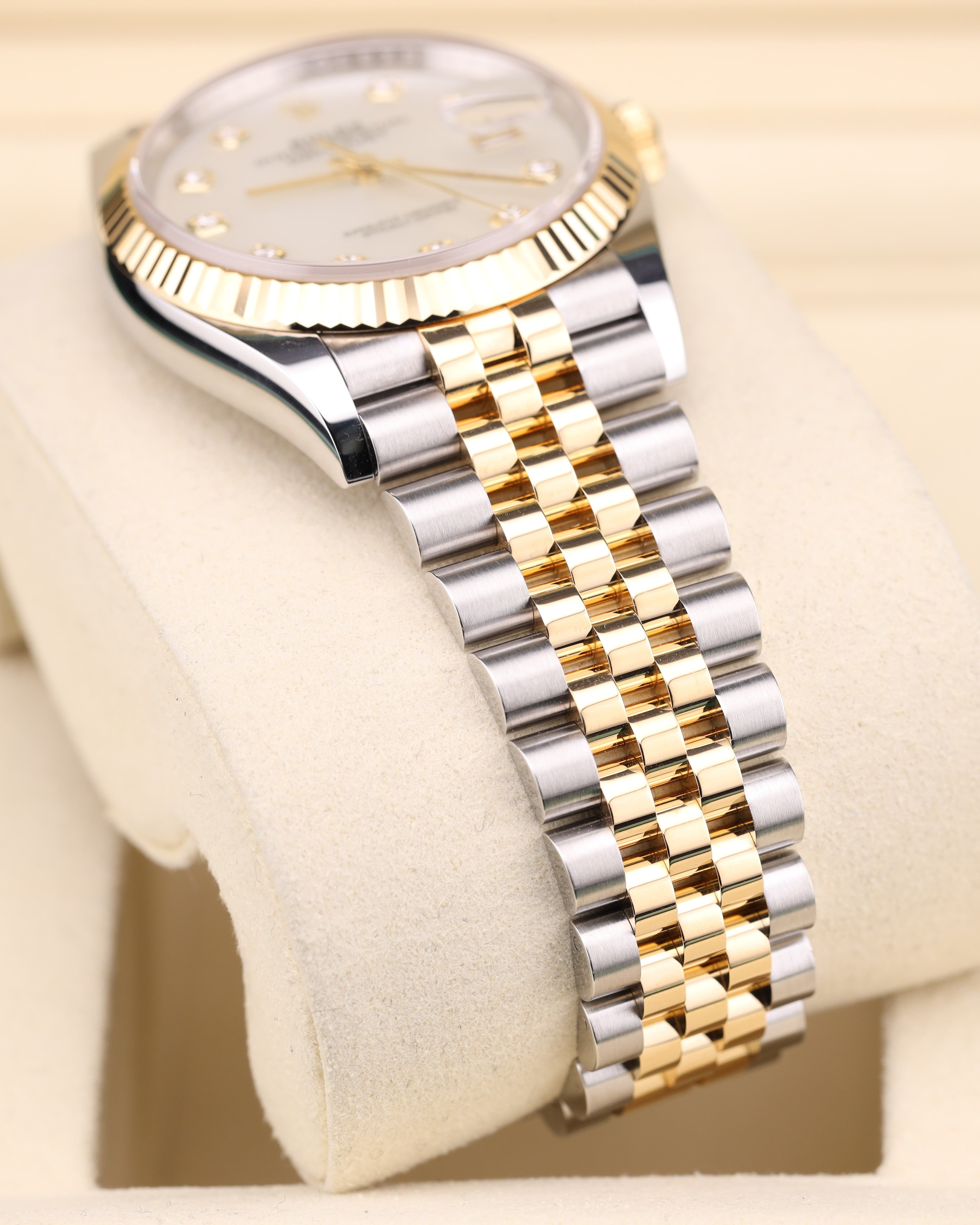 Rolex Datejust 36mm MOP Diamond Dial Two Tone Jubilee 126233