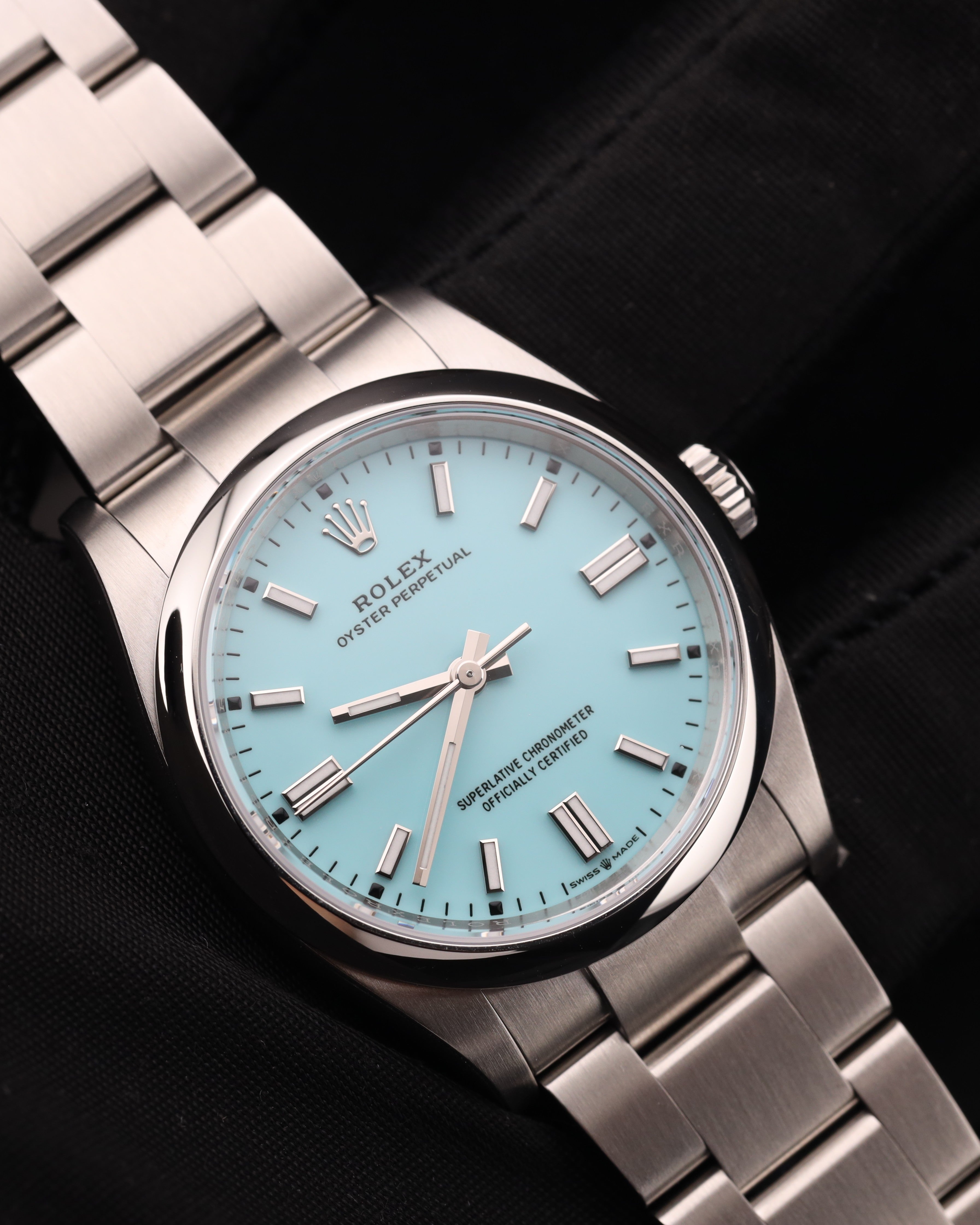 Rolex Oyster Perpetual 36 Tiffany Turquoise Blue Oyster 126000 Factory Stickers 2026