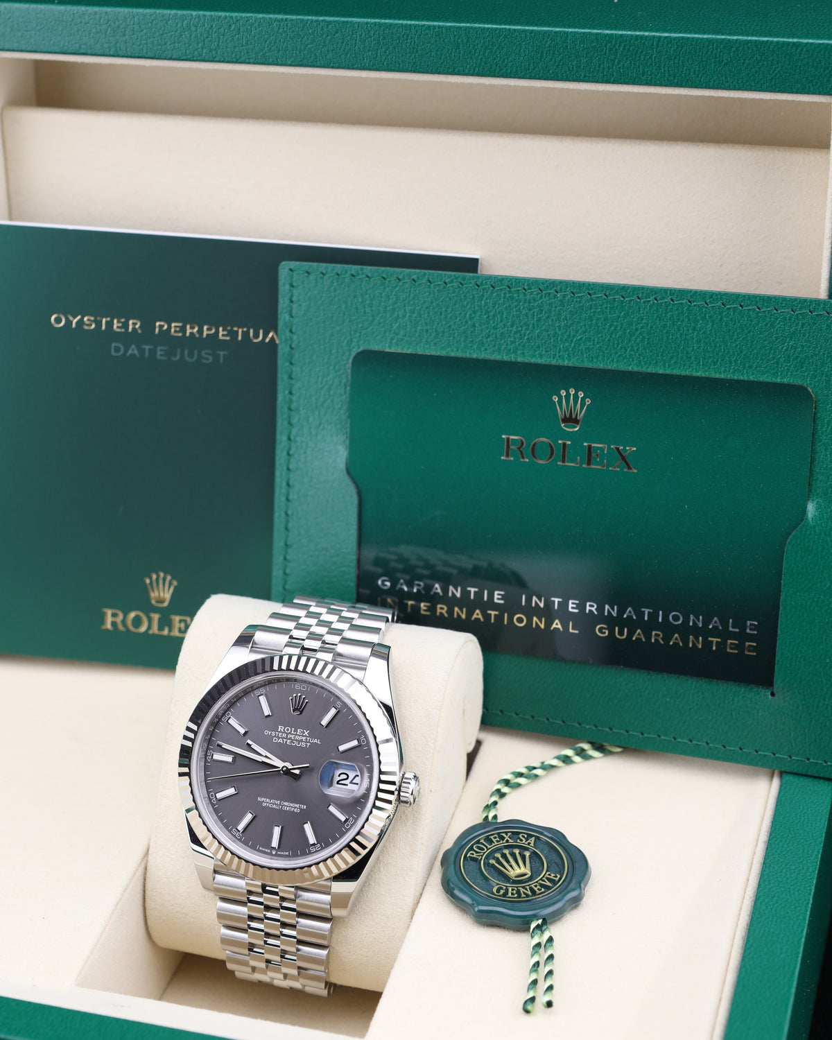 Rolex Datejust Rhodium Grey Dial Jubilee 126334
