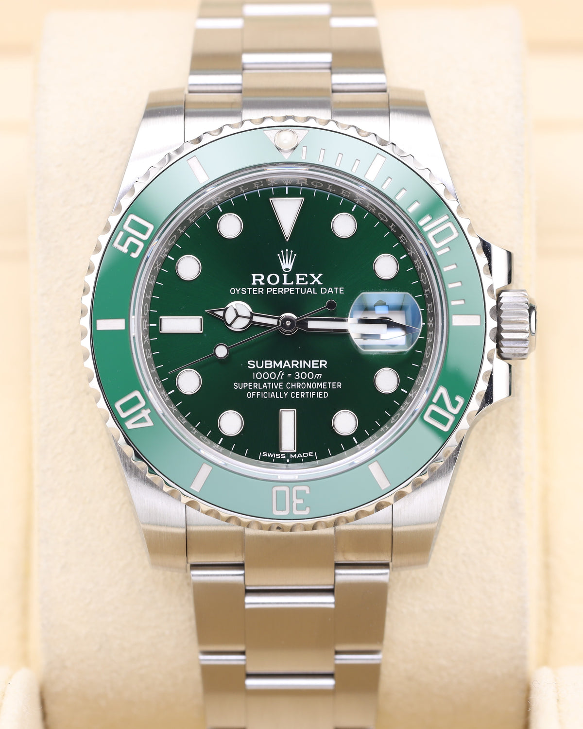 Rolex Submariner Date HULK Green Dial Oyster 116610LV
