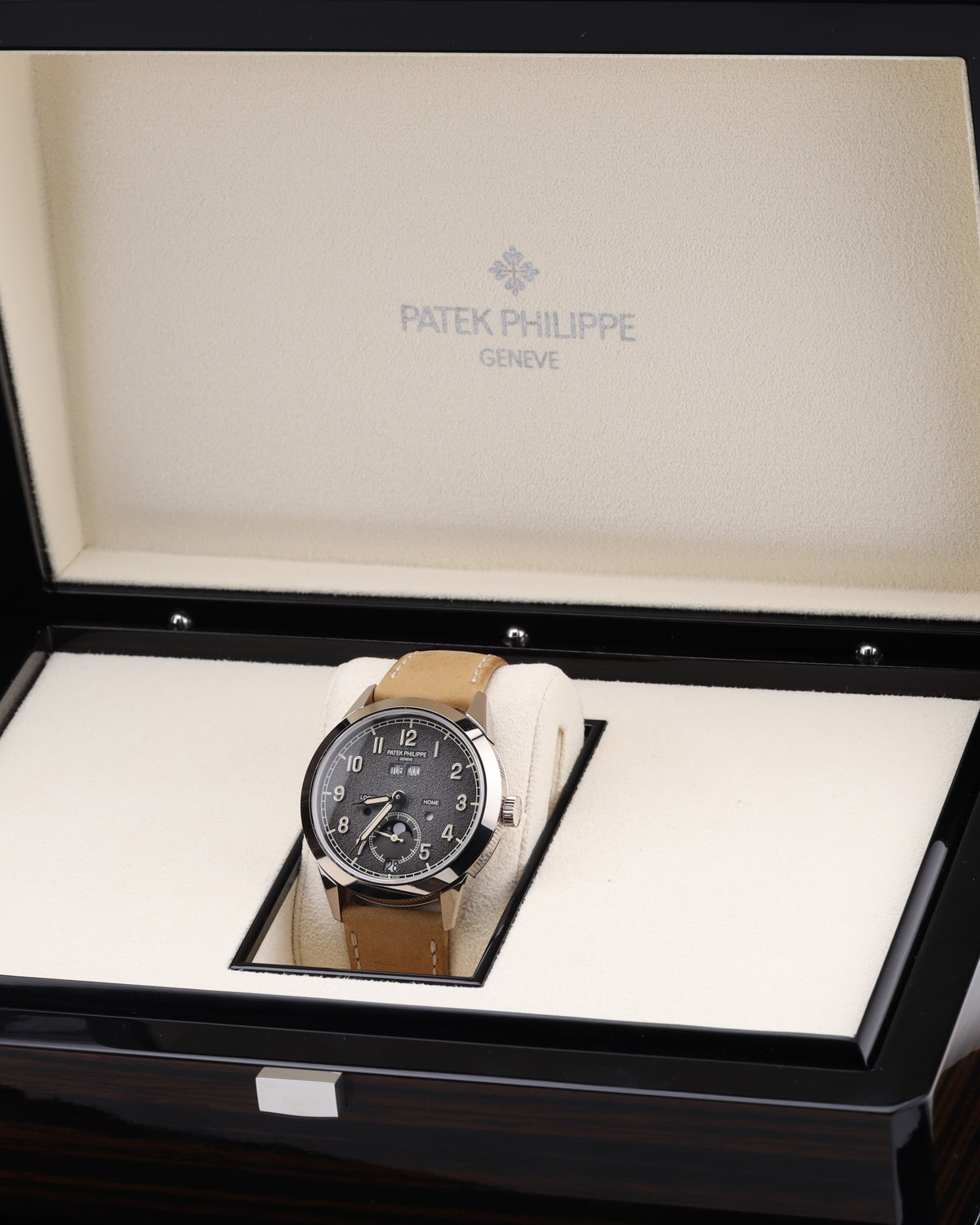 Patek Philippe Calatrava Annual Calendar Grey Dial Travel Time Compilations 42mm 5326G White Gold