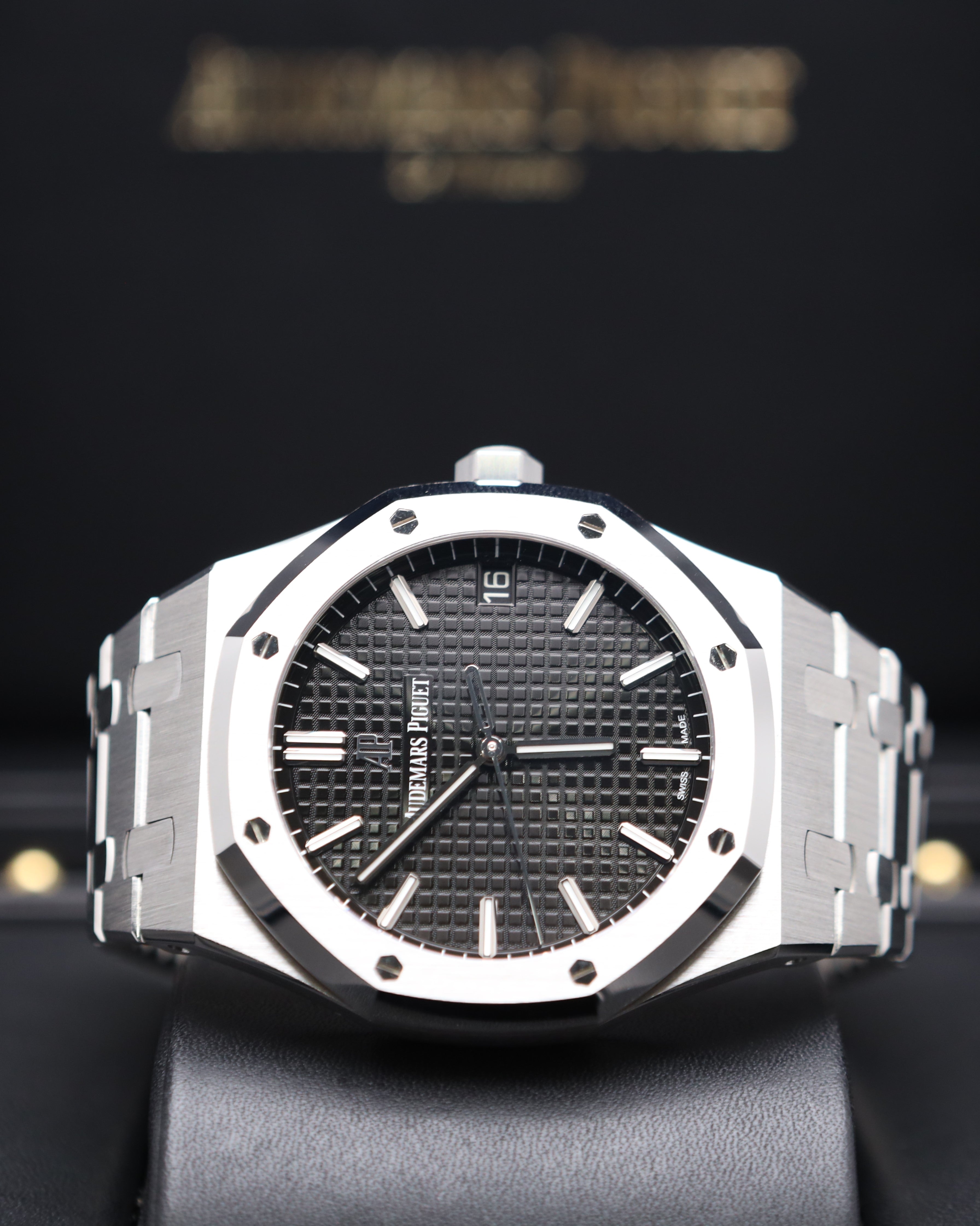 Audemars Piguet Royal Oak 15500ST Black Dial Full Set 2021