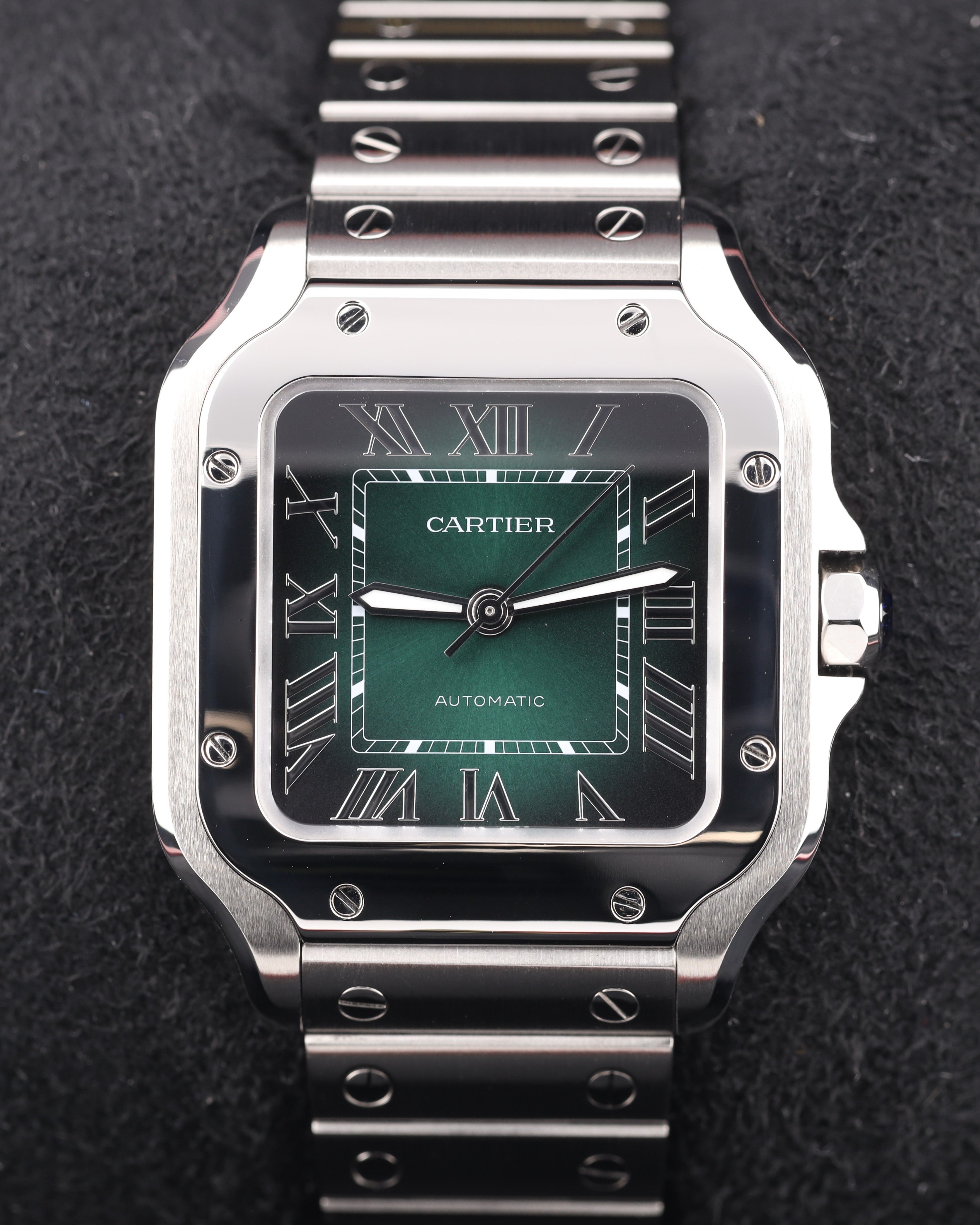 Cartier - Santos de Cartier - Green Dial Full Set 2025