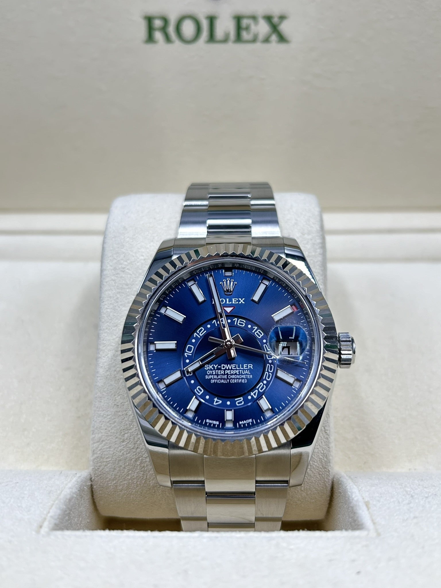 Rolex Sky-Dweller Blue Dial 326934 Oyster Bracelet