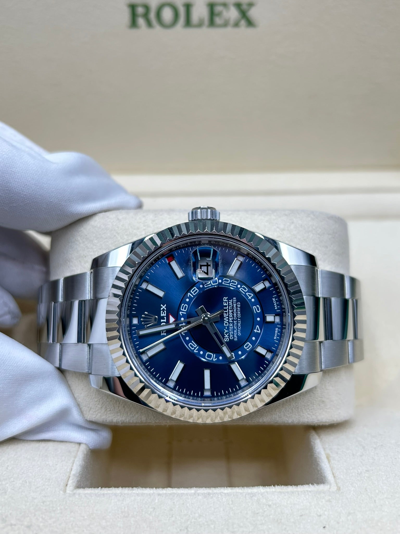 Rolex Sky-Dweller Blue Dial 326934 Oyster Bracelet