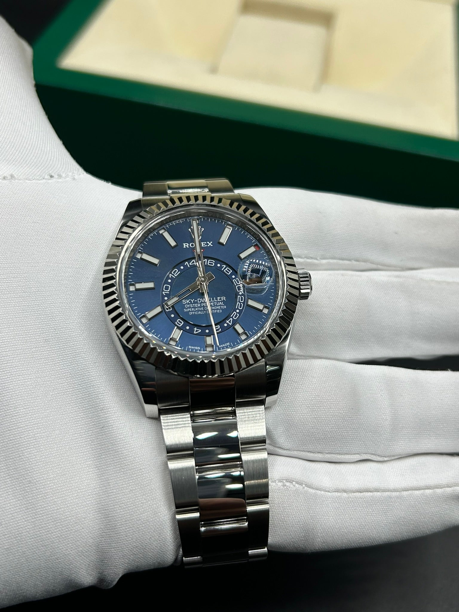 Rolex Sky-Dweller Blue Dial 326934 Oyster Bracelet