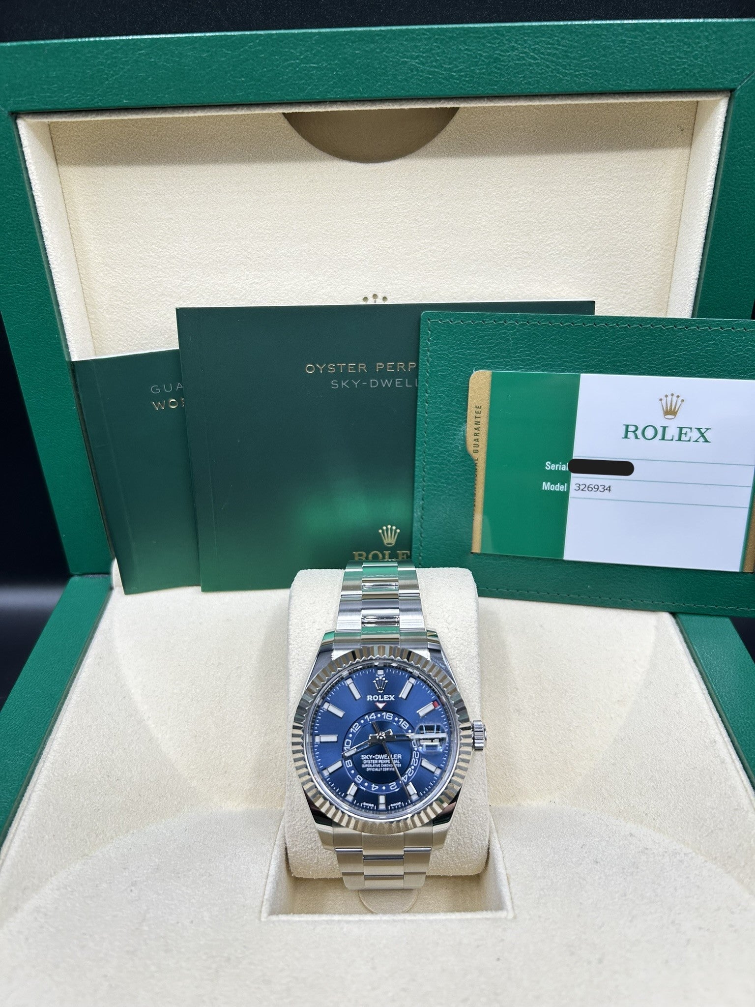 Rolex Sky-Dweller Blue Dial 326934 Oyster Bracelet