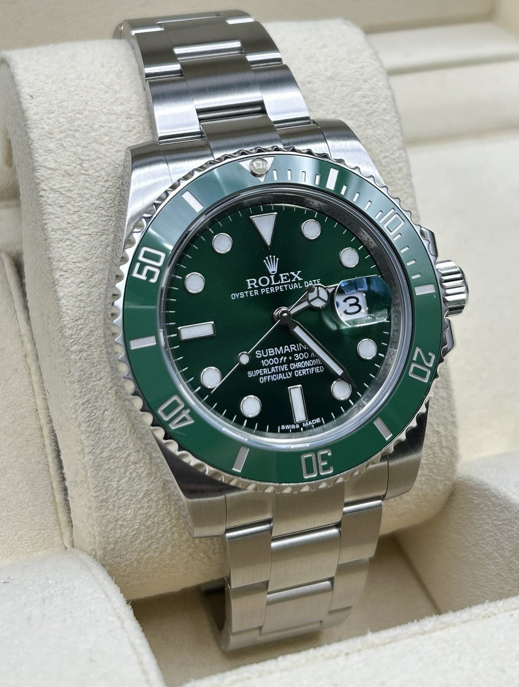 Rolex Submariner Date HULK 116610LV - 2019