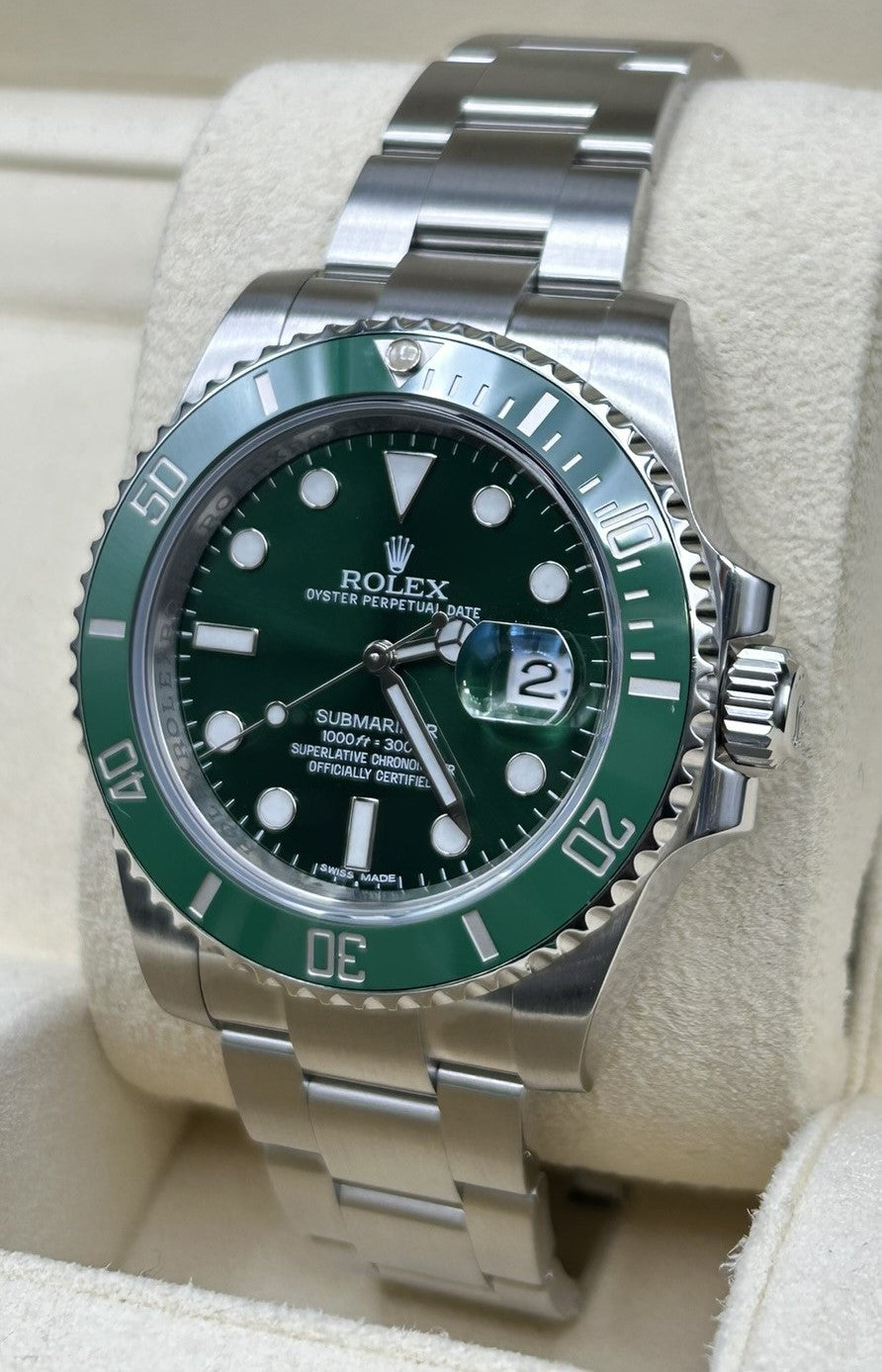 Rolex Submariner Date HULK 116610LV - 2019