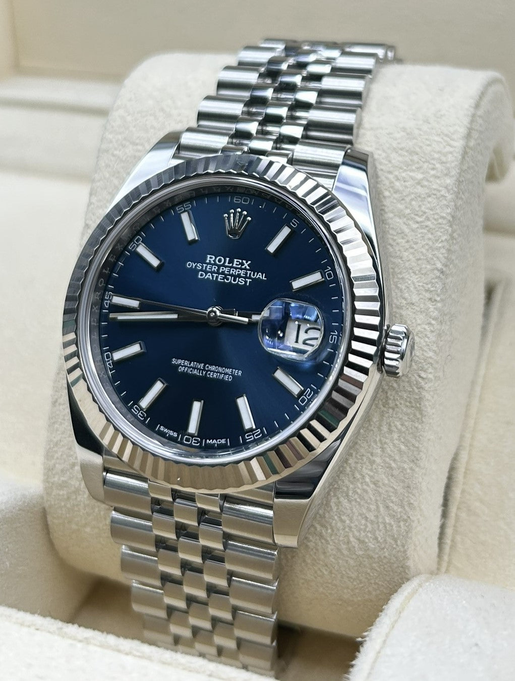 Rolex Datejust 41 Blue Stick 126334 Jubilee