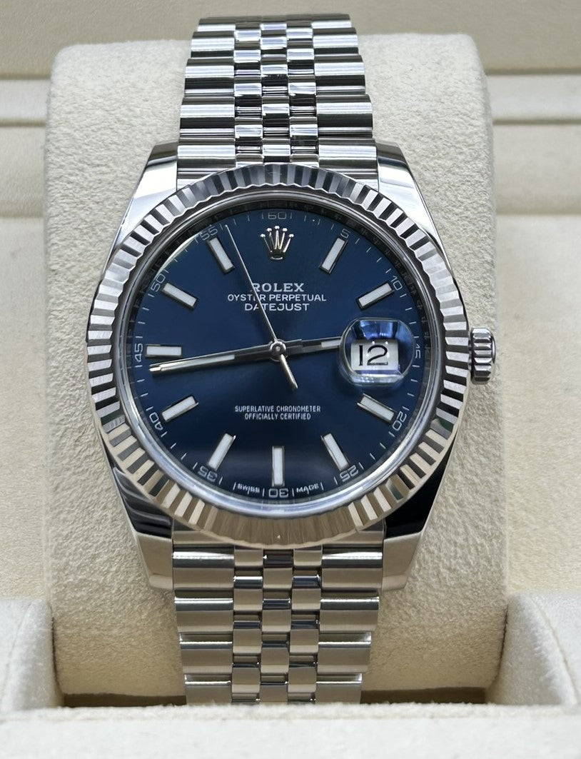 Rolex Datejust 41 Blue Stick 126334 Jubilee