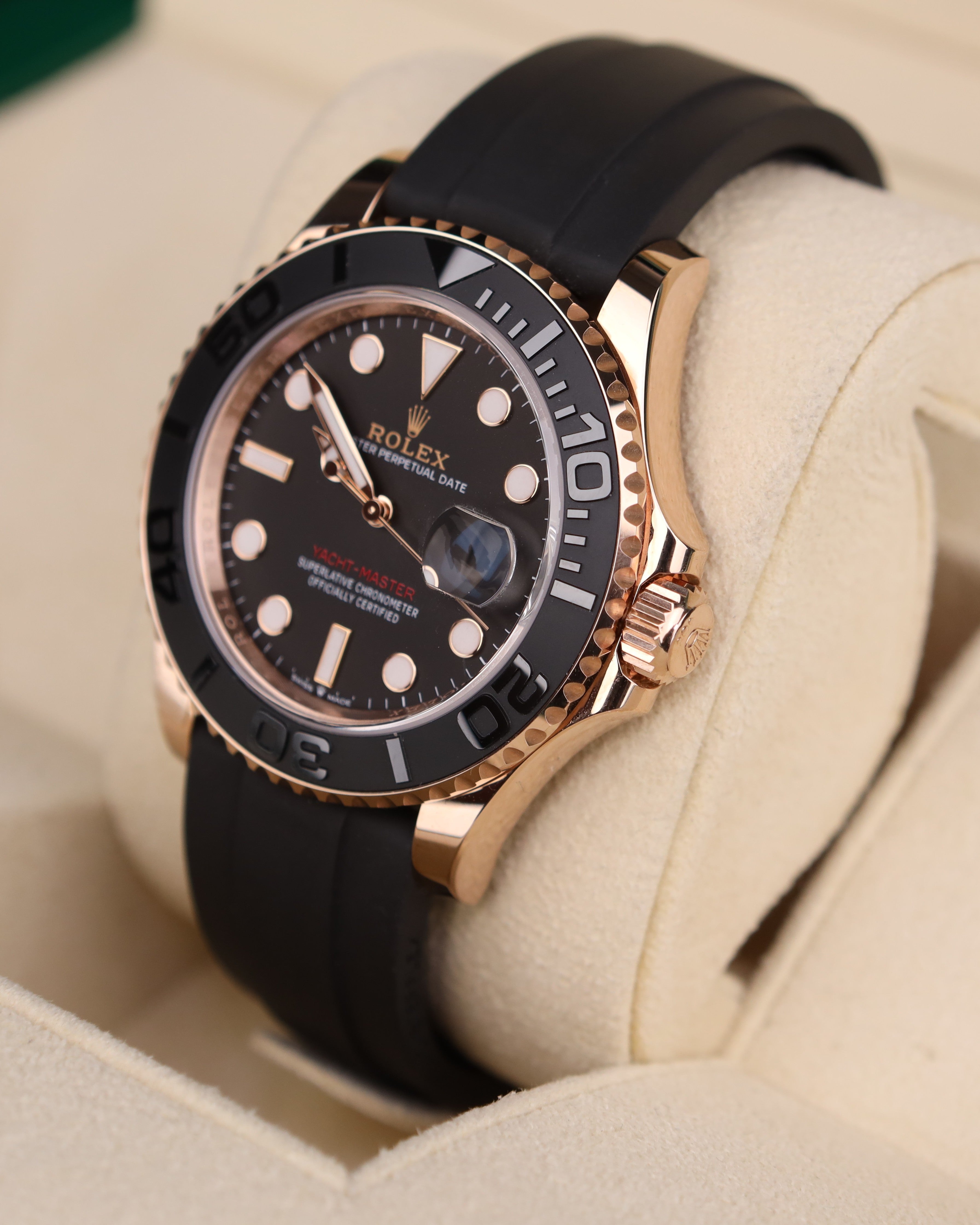 Rolex Yacht-Master 40 Rose Gold on Oysterflex 126655