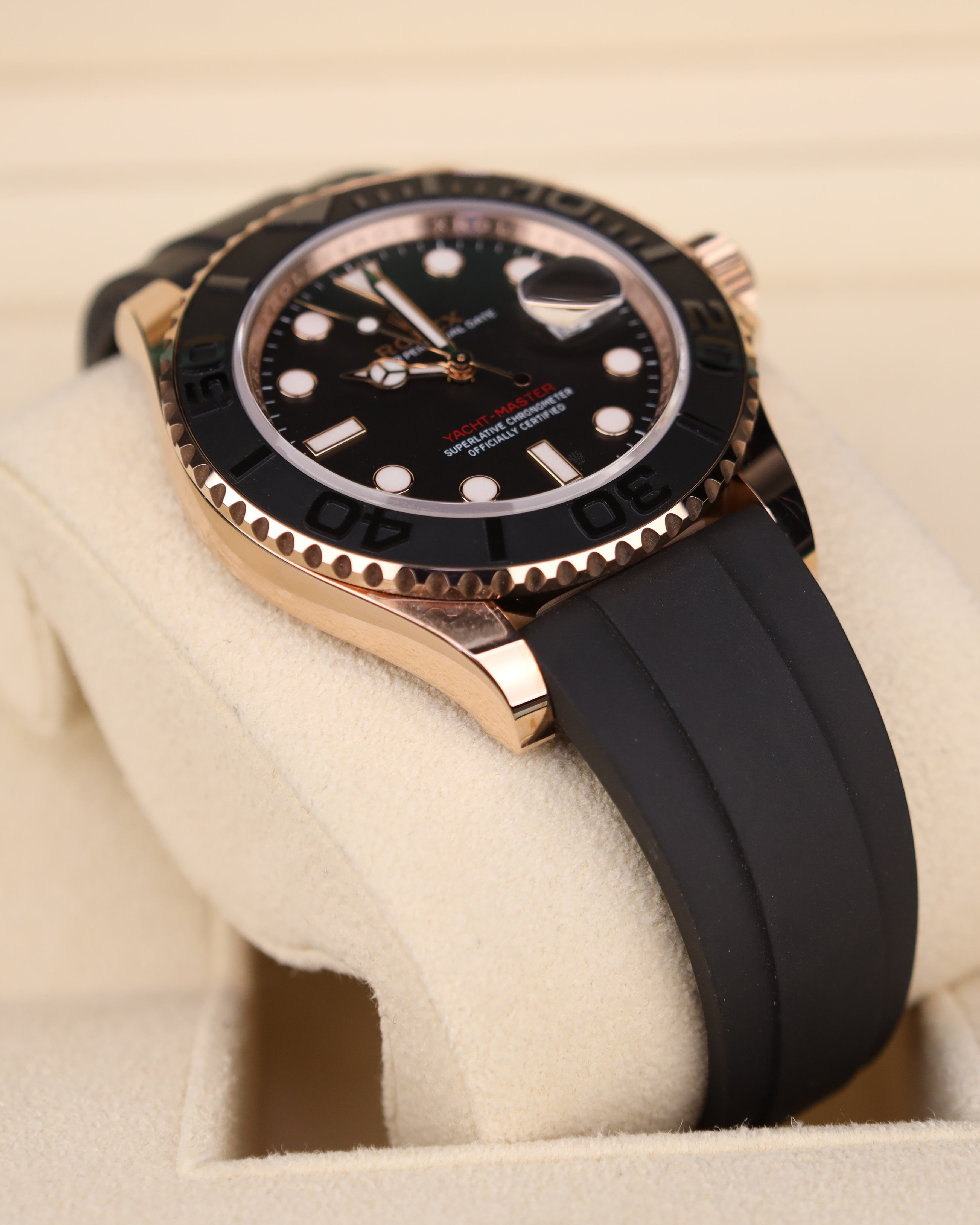 Rolex Yacht-Master 40 Rose Gold on Oysterflex 126655