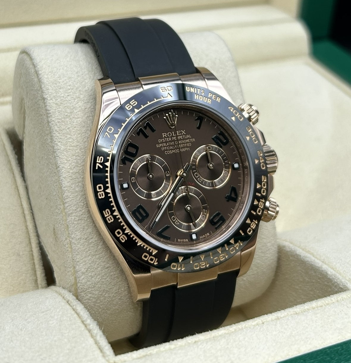Rolex Daytona  Chocolate Arabic Dial 116515LN Oysterflex
