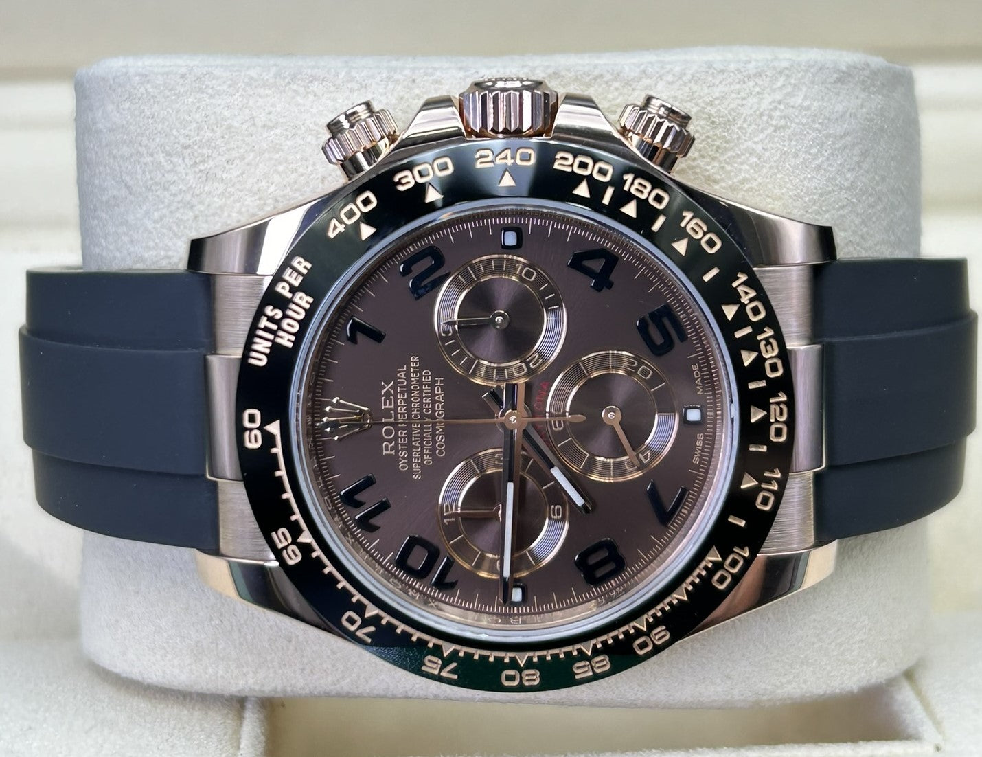 Rolex Daytona  Chocolate Arabic Dial 116515LN Oysterflex