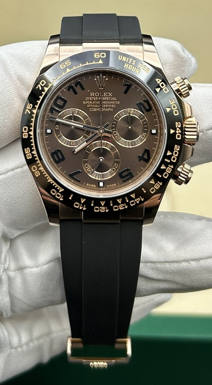 Rolex Daytona  Chocolate Arabic Dial 116515LN Oysterflex