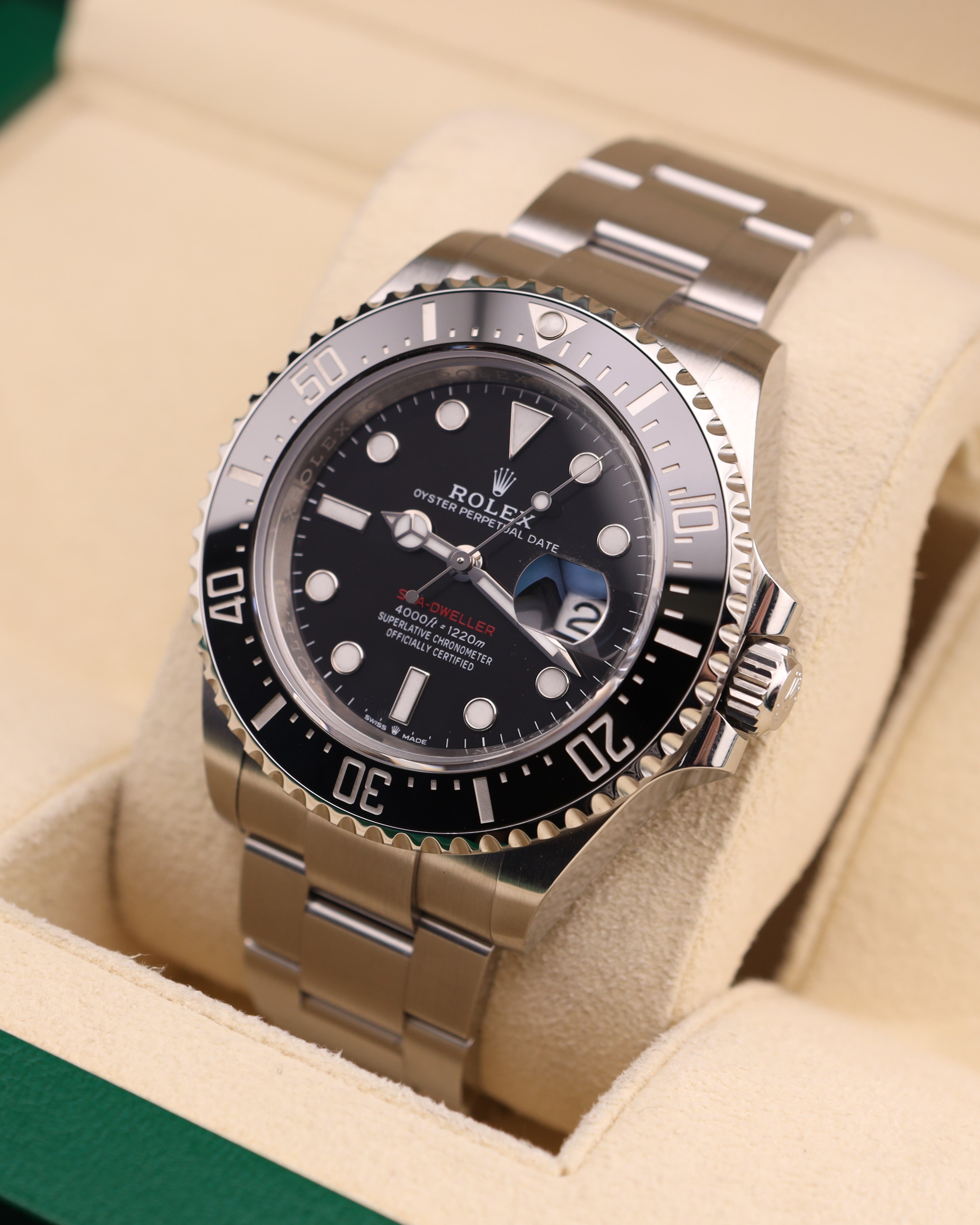Rolex Sea-Dweller 43 Black Dial Stainless Steel 126600 Red Letter