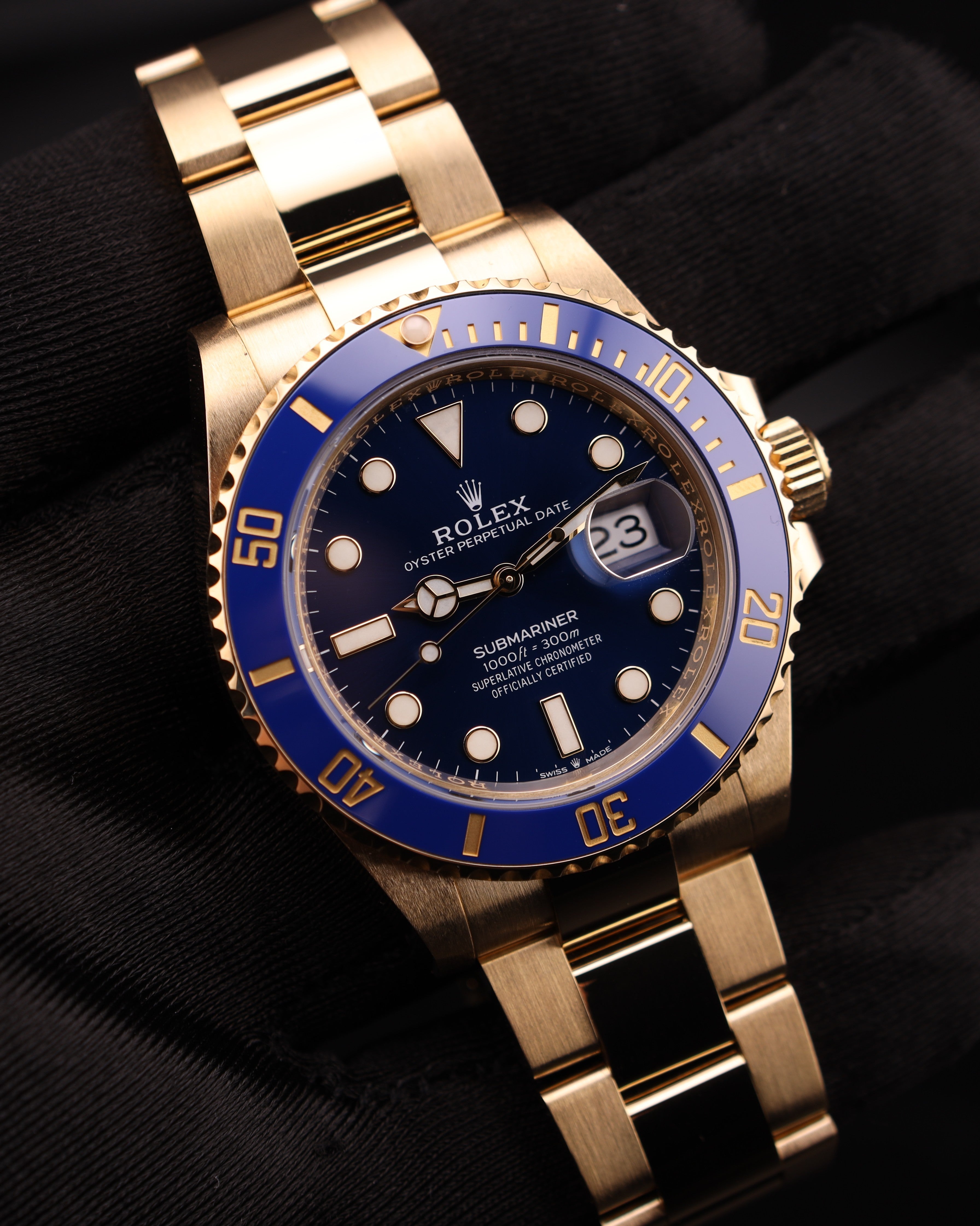 Rolex Submariner Date 41 Bluesy Yellow Gold Oyster 126618LB – MVP