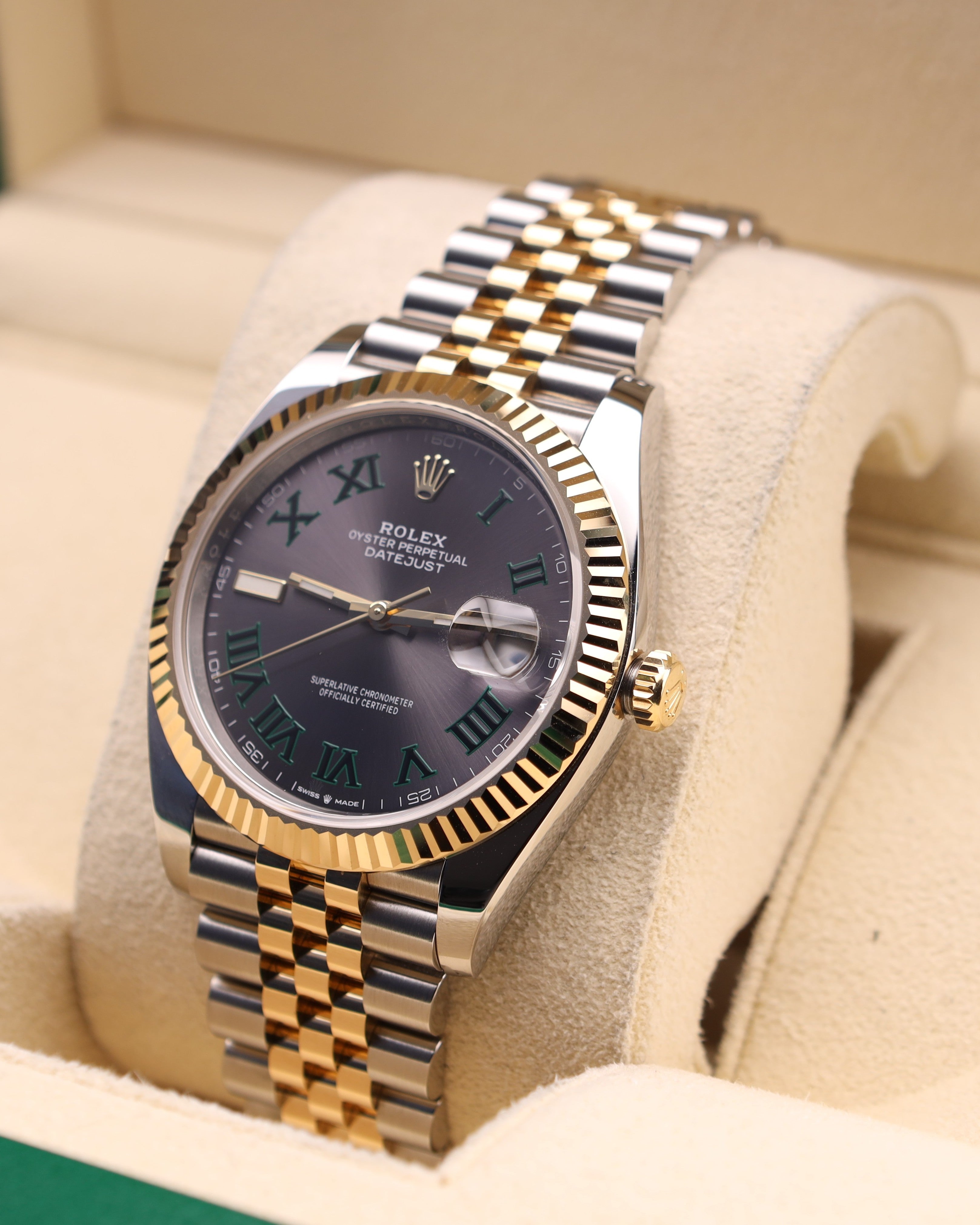 Rolex Datejust 41 Wimbledon Dial Two Tone Jubilee 126333