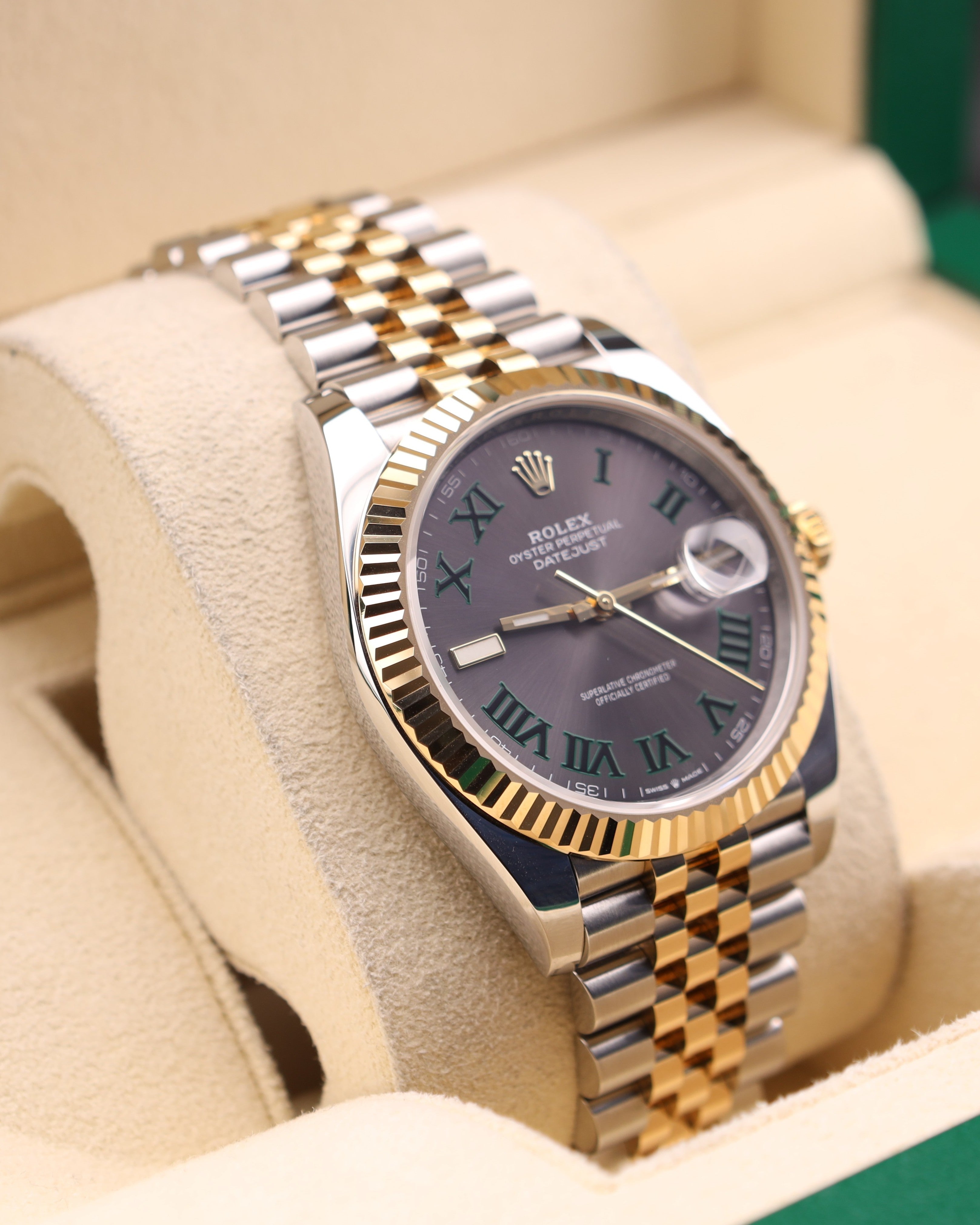 Rolex Datejust 41 Wimbledon Dial Two Tone Jubilee 126333