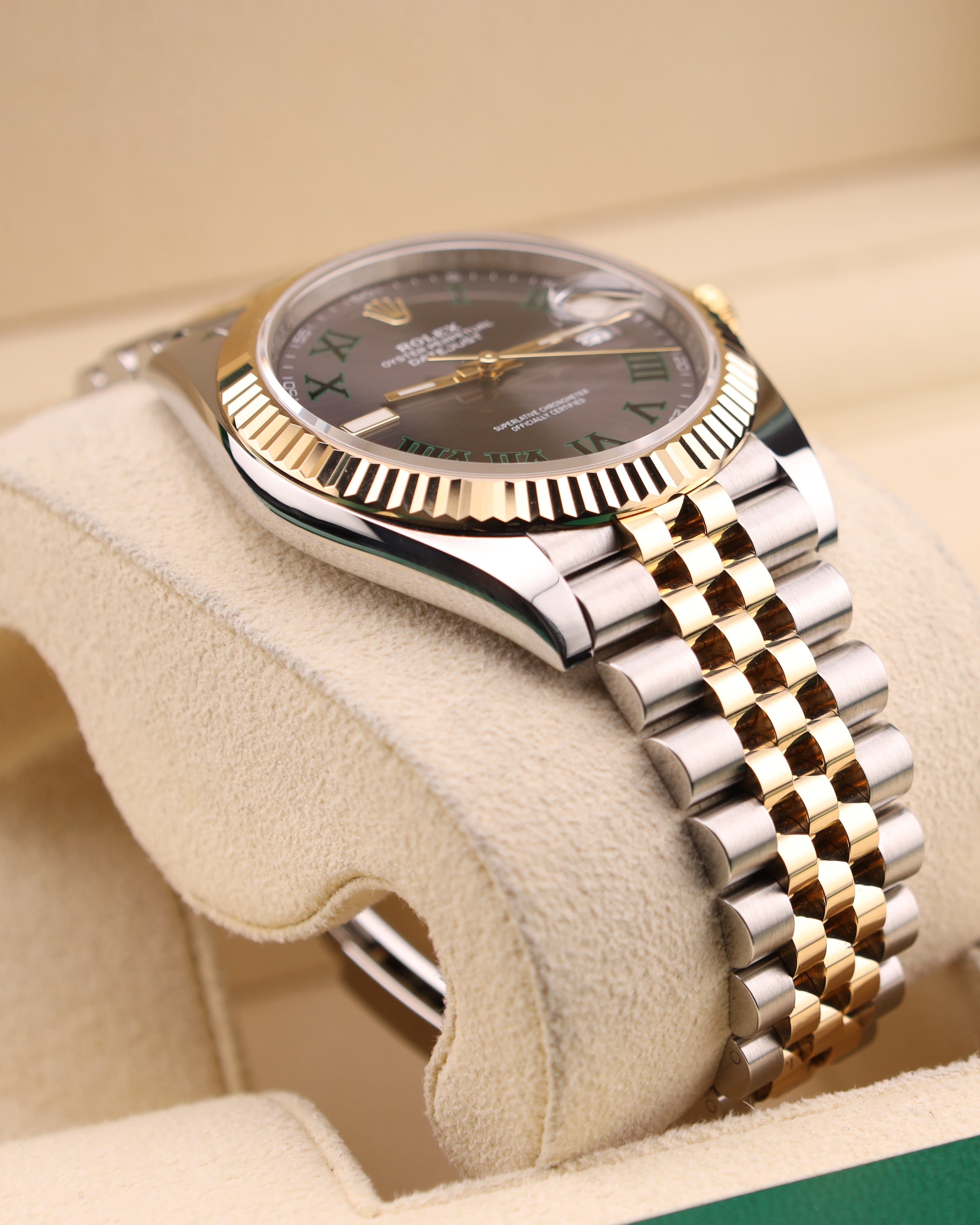 Rolex Datejust 41 Wimbledon Dial Two Tone Jubilee 126333