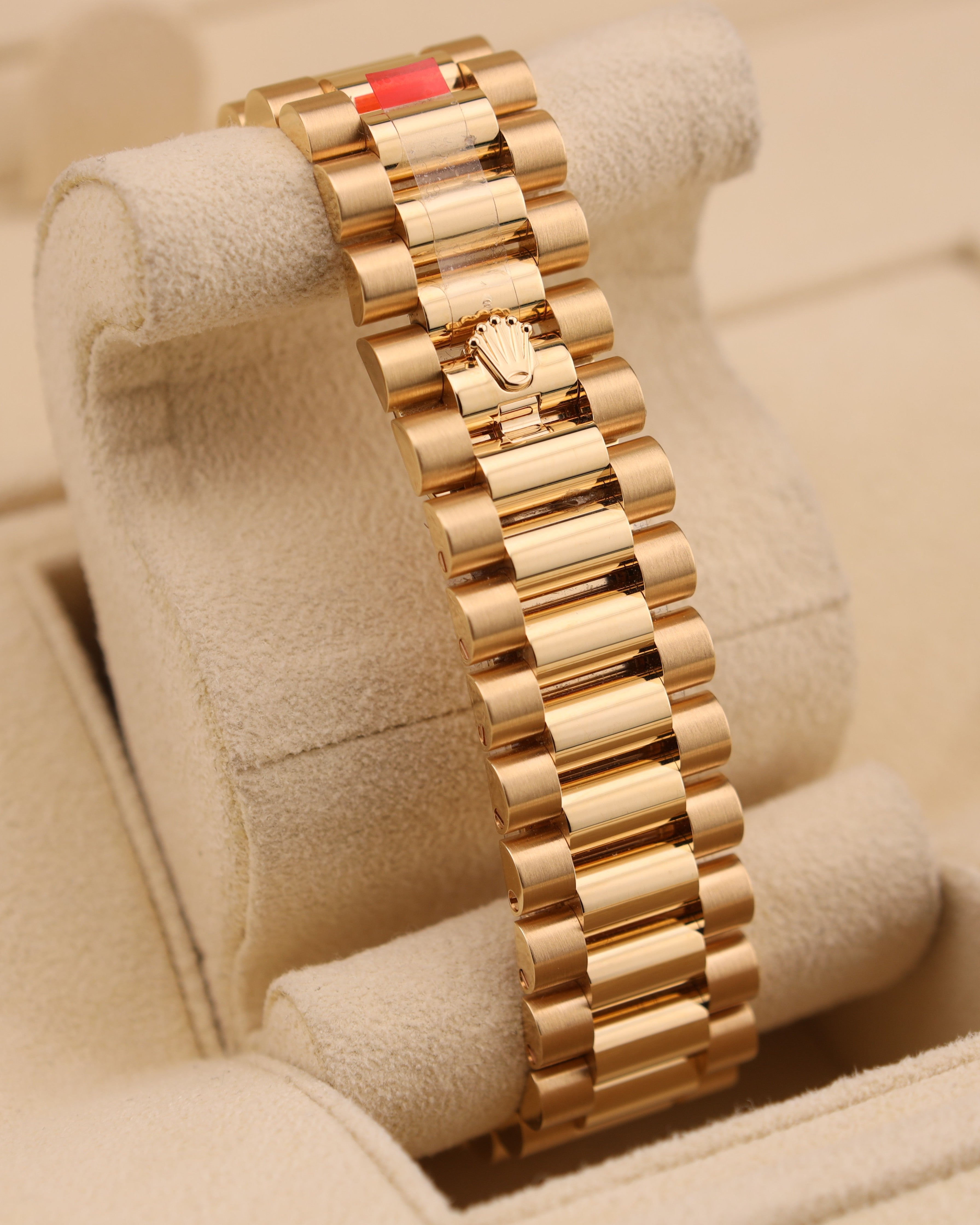 Rolex Day-Date 40 Green Ombre Presidential Diamond Bezel 228348RBR Factory Stickers