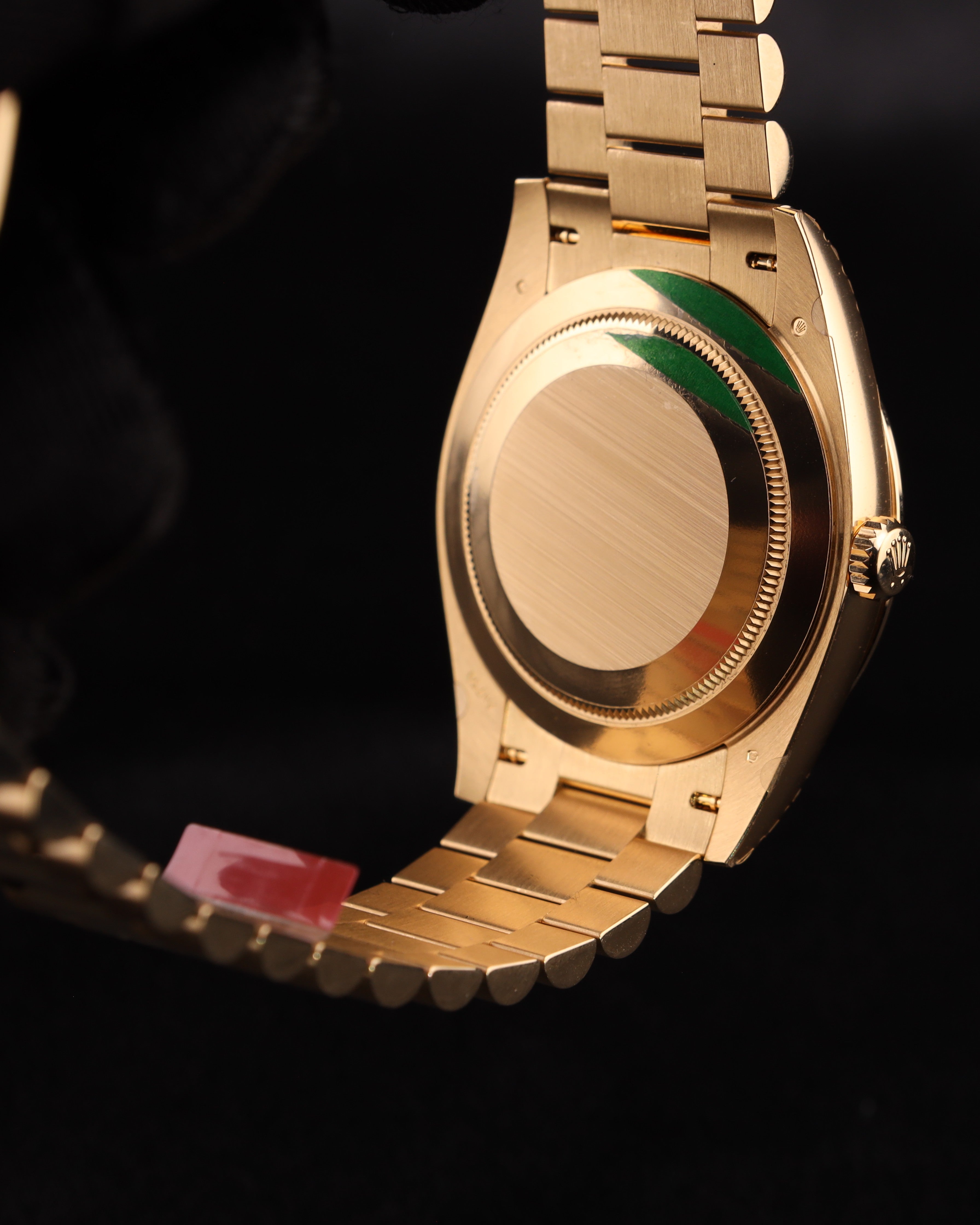 Rolex Day-Date 40 Green Ombre Presidential Diamond Bezel 228348RBR Factory Stickers