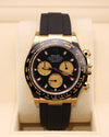 Rolex Daytona Paul Newman Yellow Gold Black Dial 116518LN Oysterflex