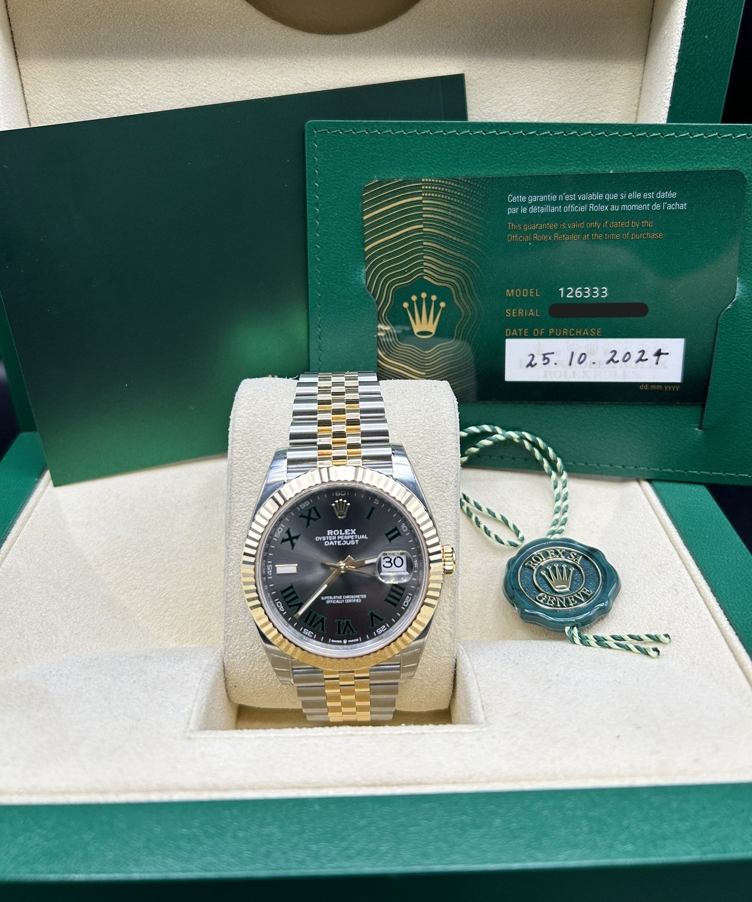 Rolex Datejust 41 Wimbledon 126333 - 2024