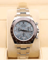 Rolex Daytona Platinum Ice Blue Dial Baguette Dial Platona 116506