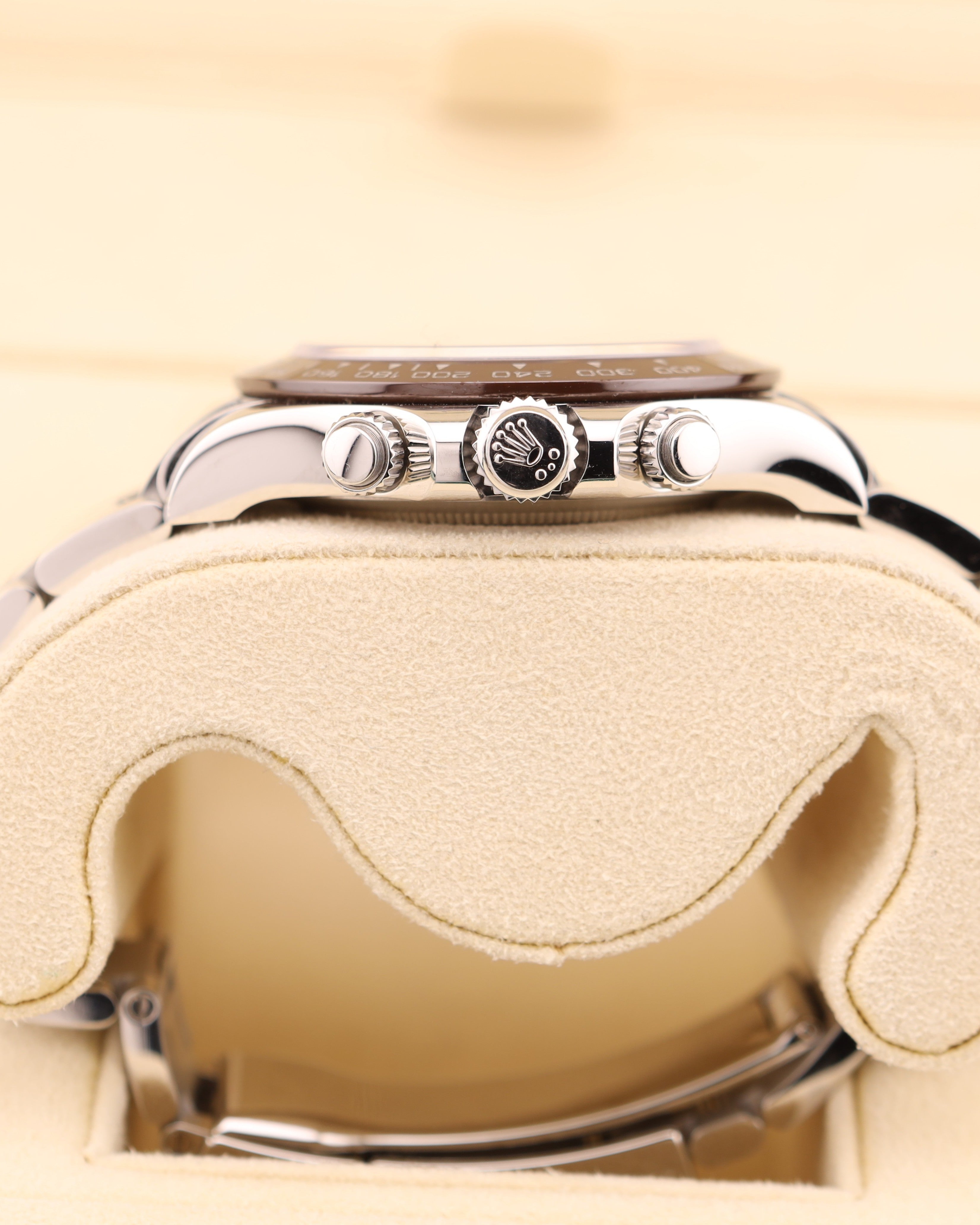 Rolex Daytona Platinum Ice Blue Dial Baguette Dial Platona 116506