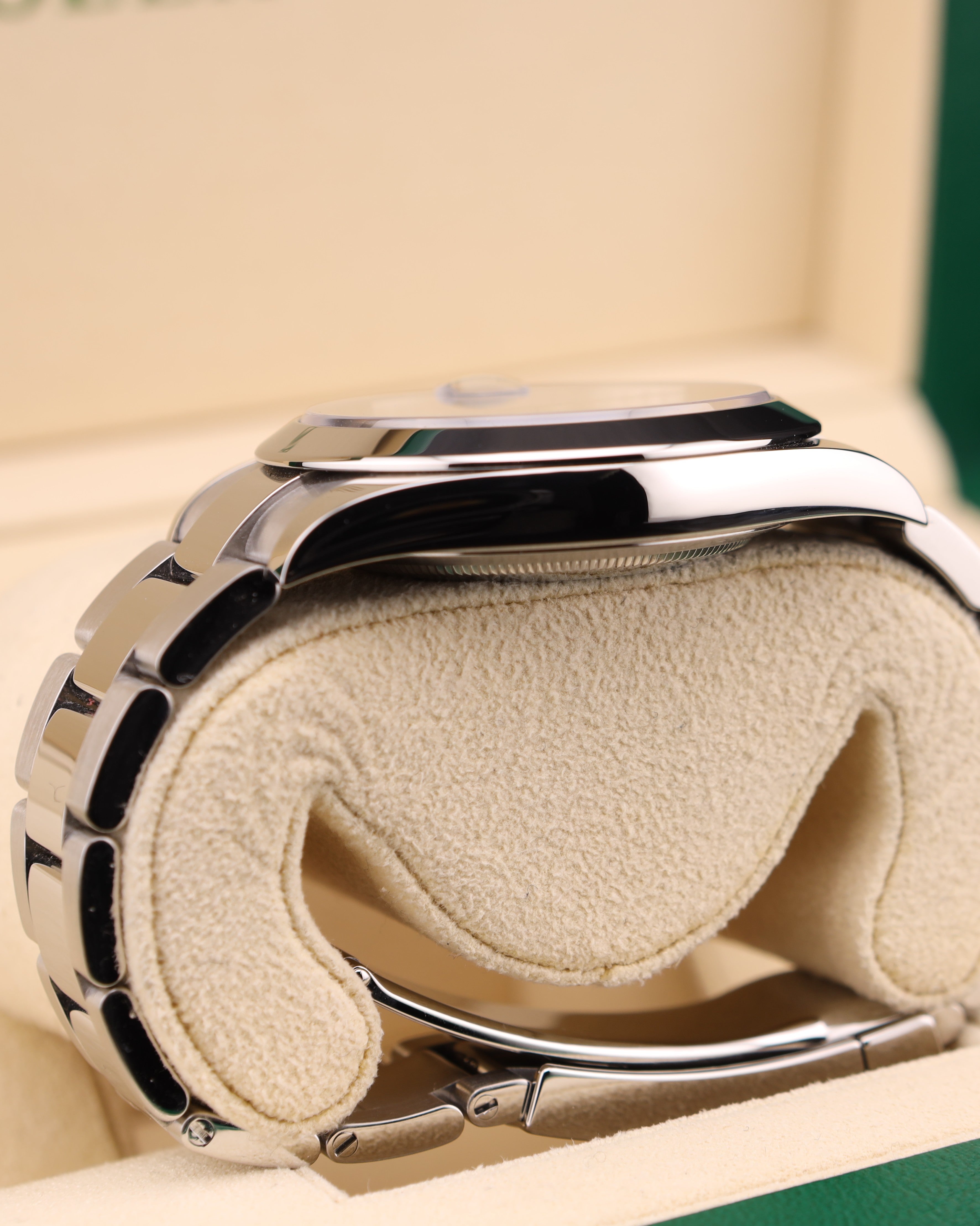 Rolex Datejust 41 Blue Dial Smooth Bezel on Oyster 126300