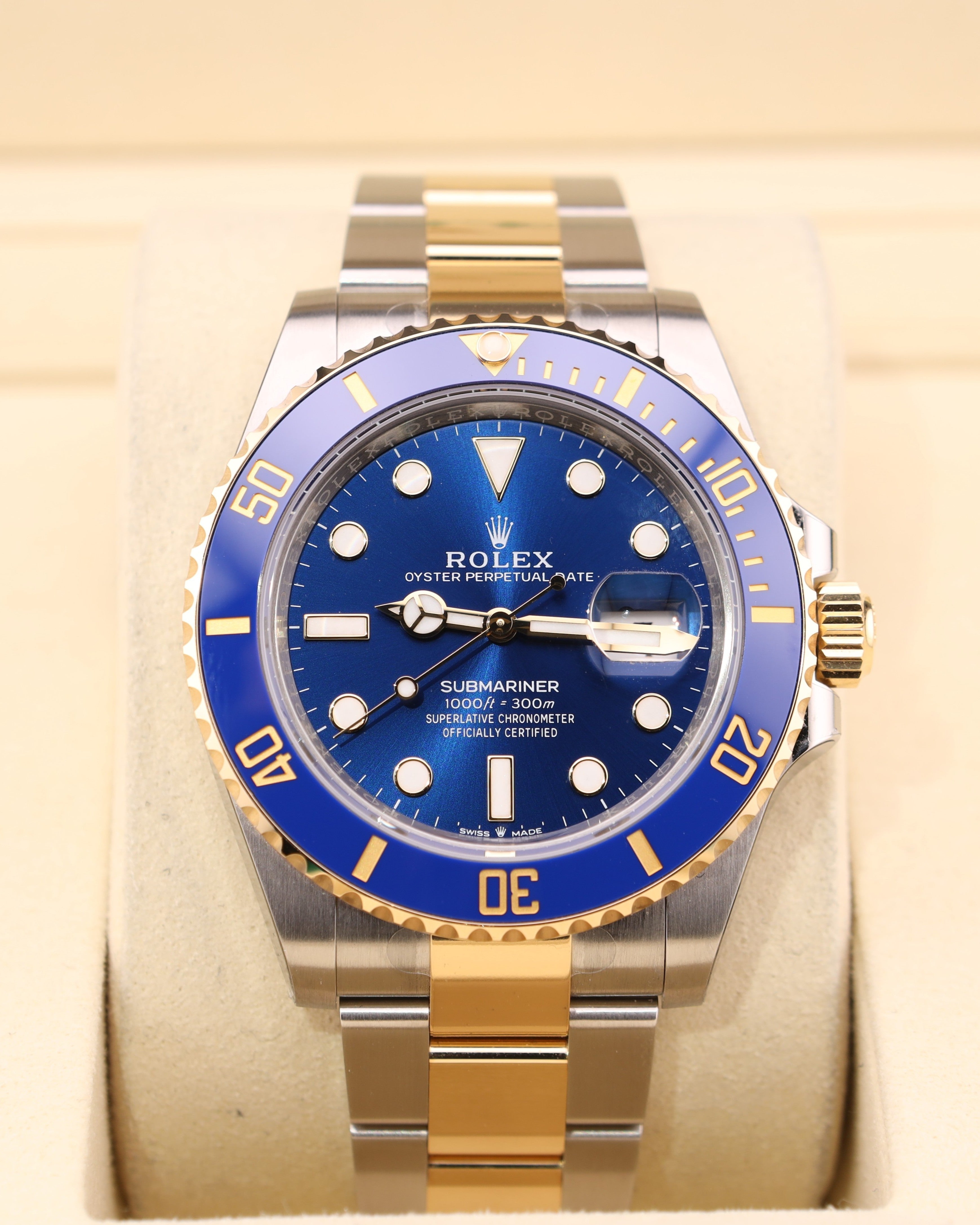 Rolex Submariner Date 41 Bluesy Blue Dial 126613LB Factory Stickers