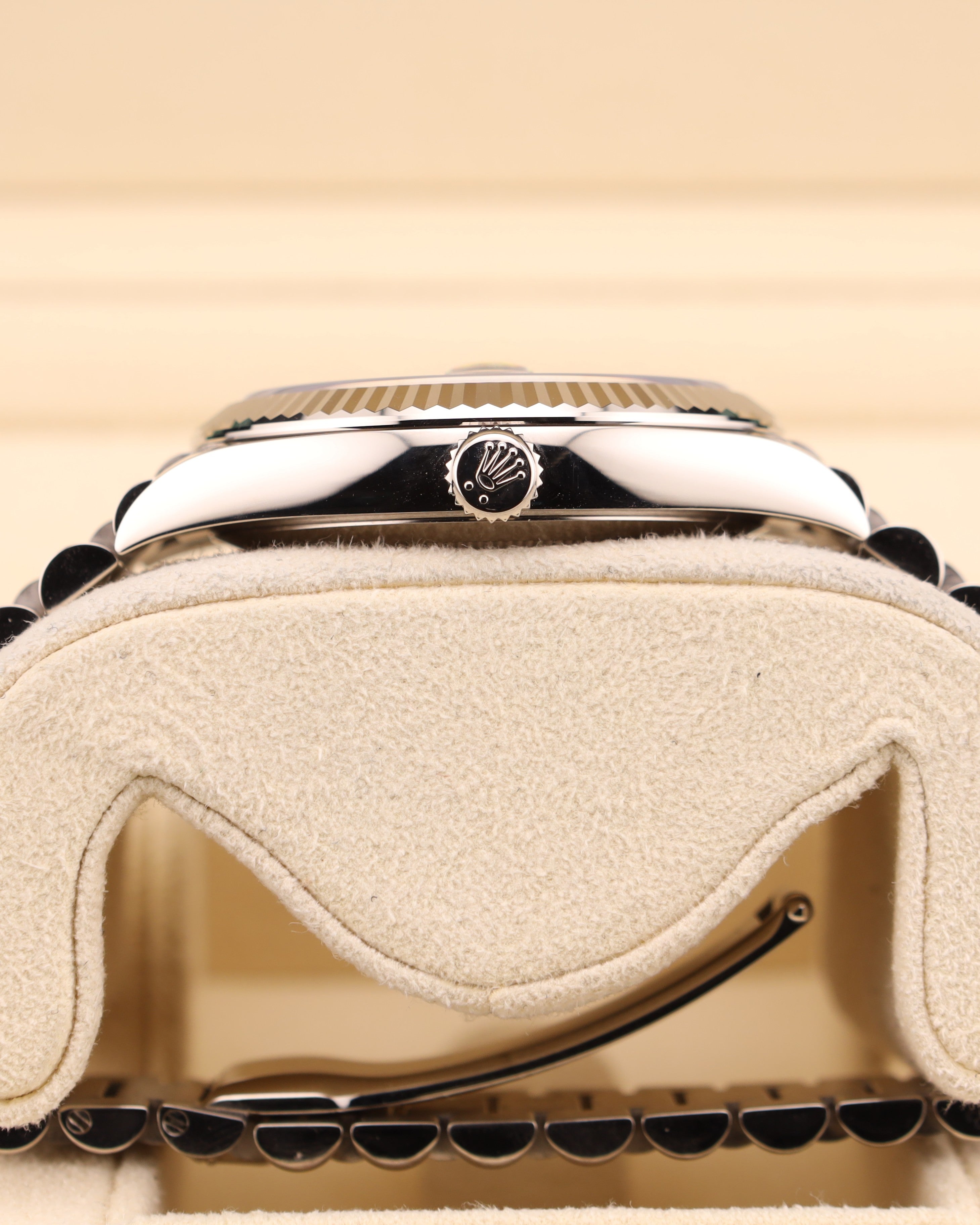 Rolex Day-Date 40 Blue Roman Dial White Gold President Bracelet 228239