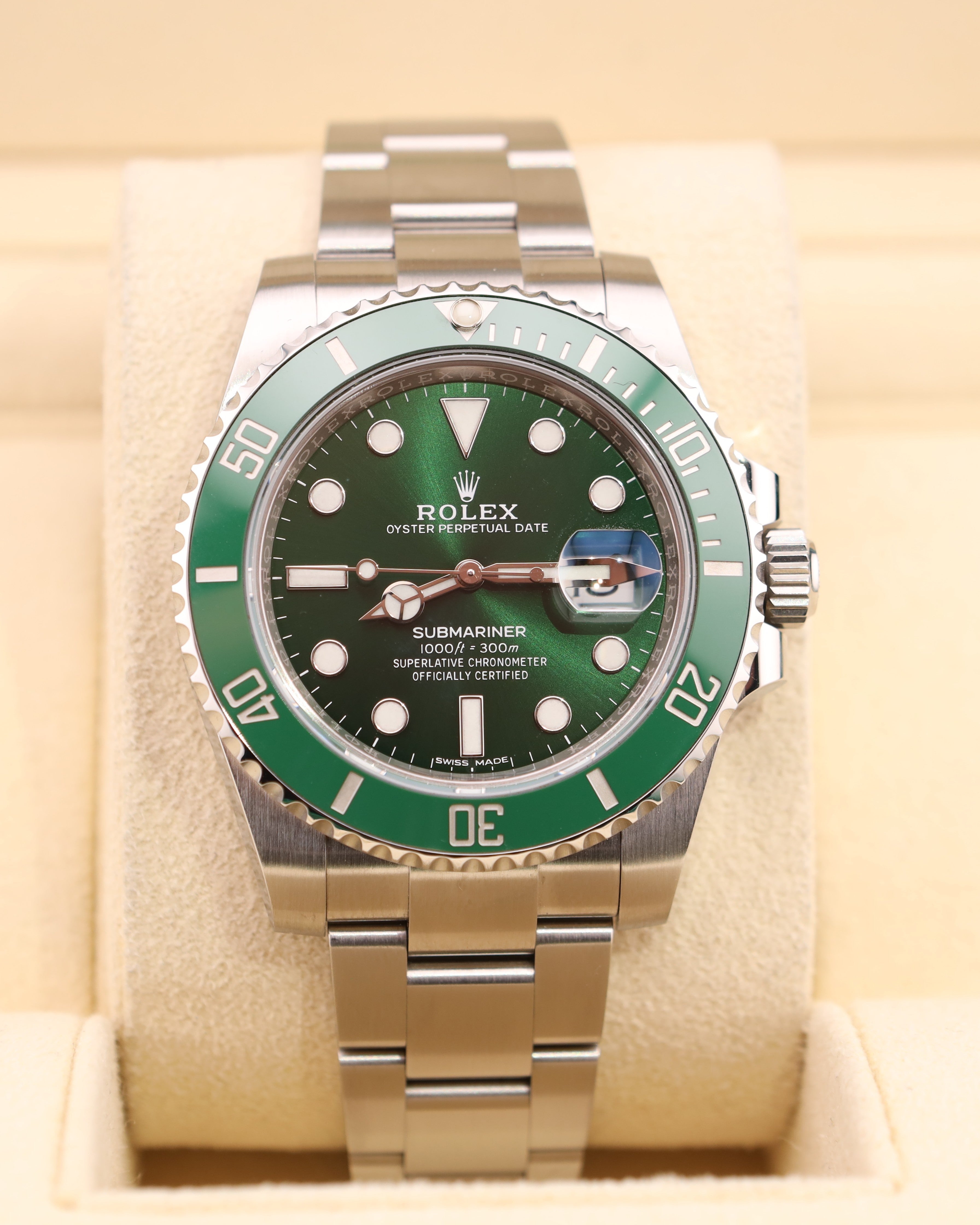 Rolex Submariner Date HULK Green Dial Oyster 116610LV